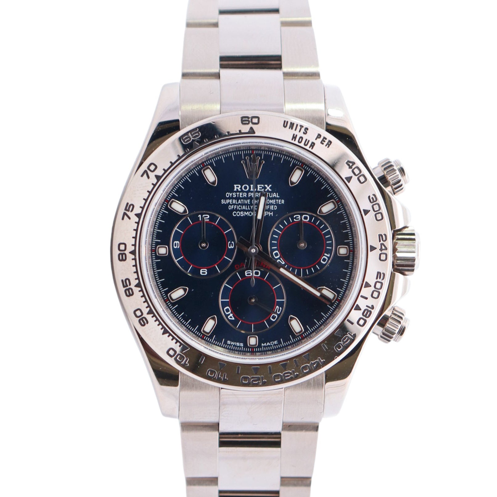 Rolex Daytona 40mm Blue Dial Watch Ref# 116509 - Happy Jewelers Fine Jewelry Lifetime Warranty