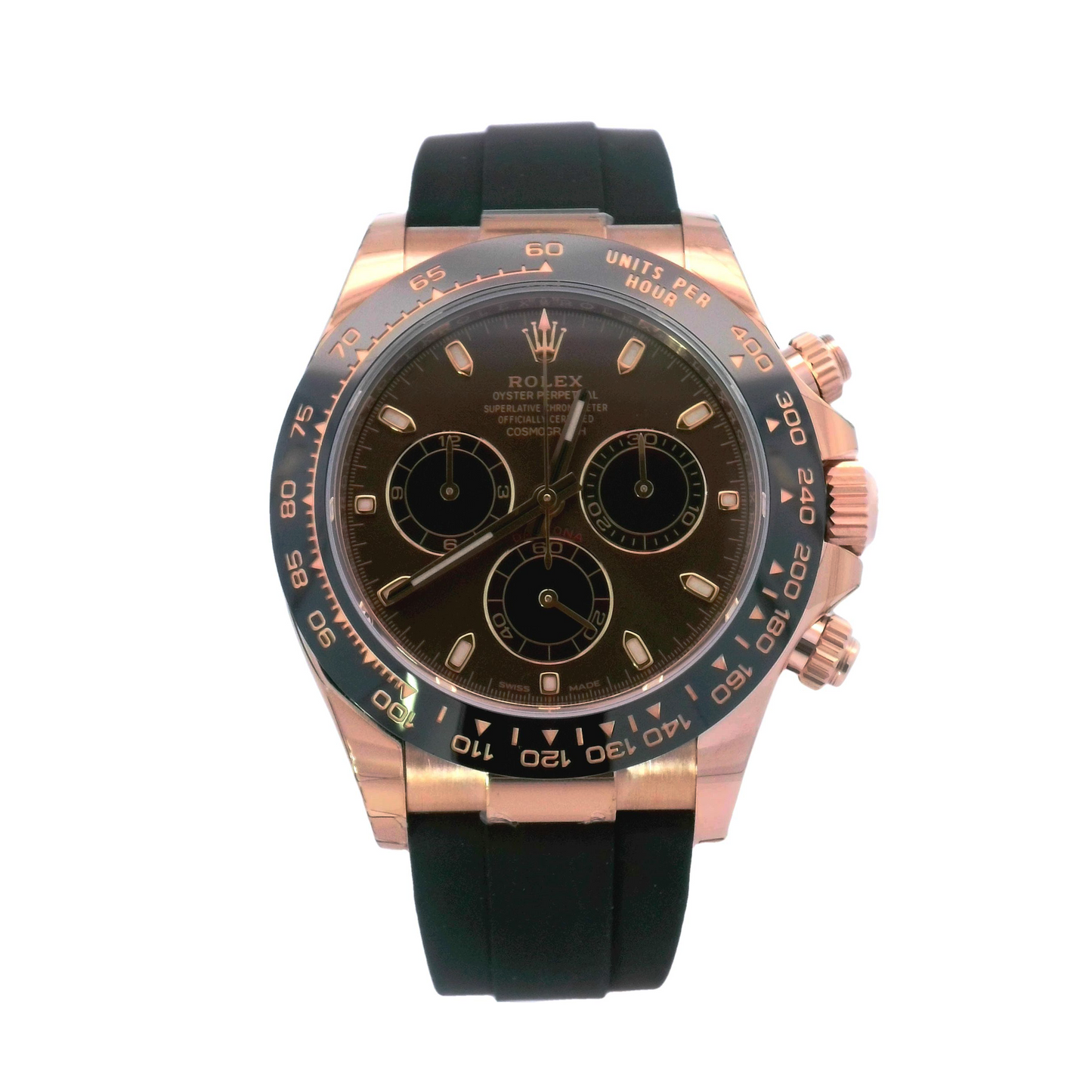 Rolex Daytona Rose Gold 40mm Chocolate Stick Dial Watch Reference# 116515LN - Happy Jewelers Fine Jewelry Lifetime Warranty