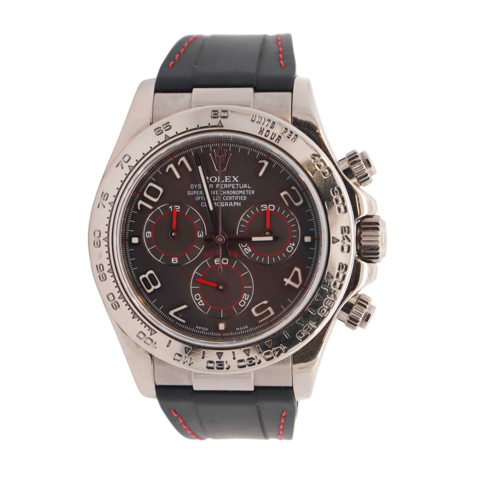 Rolex Daytona White Gold 40mm Grey Chronograph Dial Watch Reference# 116519 - Happy Jewelers Fine Jewelry Lifetime Warranty