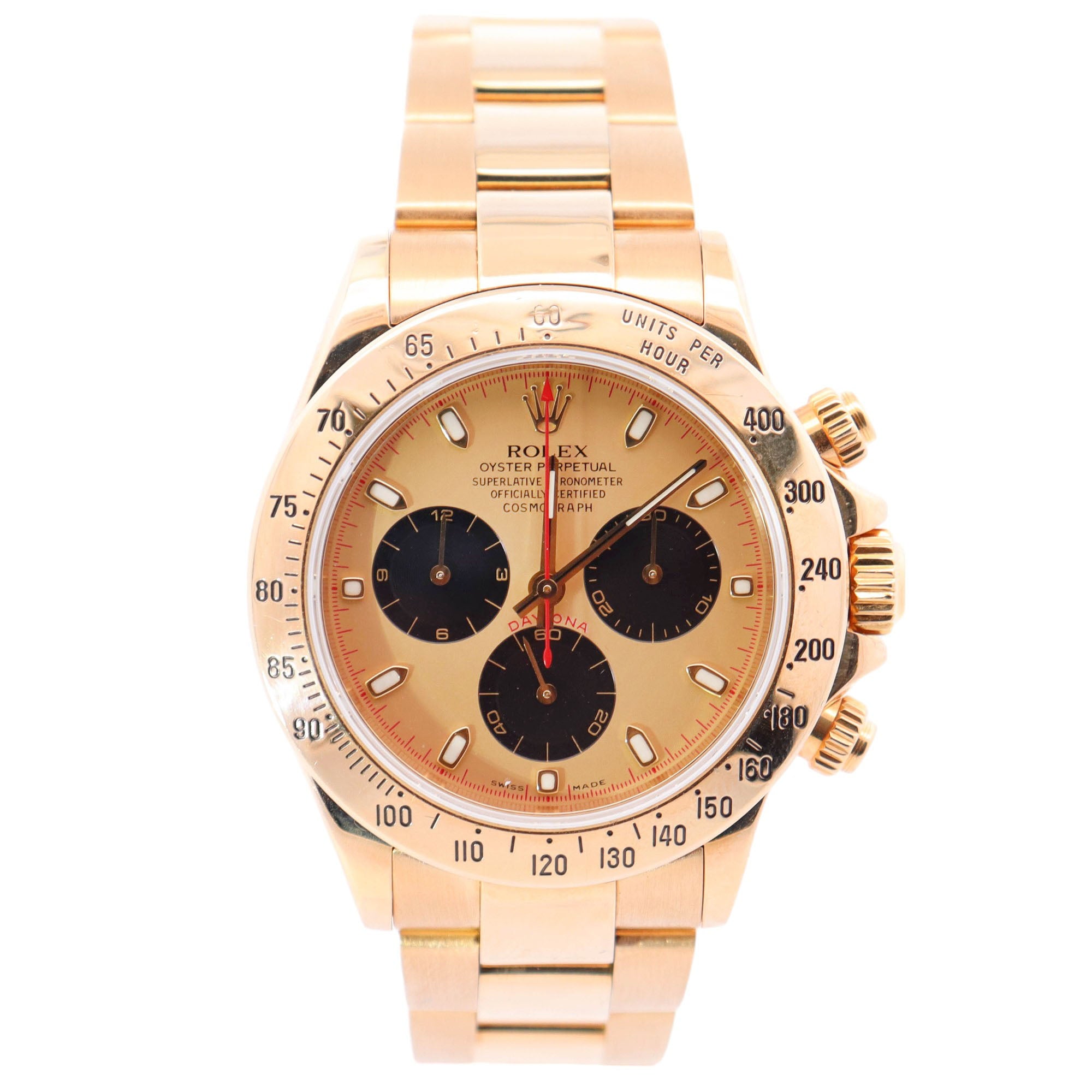 Rolex Daytona 40mm Yellow Dial Ref# 116528 - Happy Jewelers Fine Jewelry Lifetime Warranty