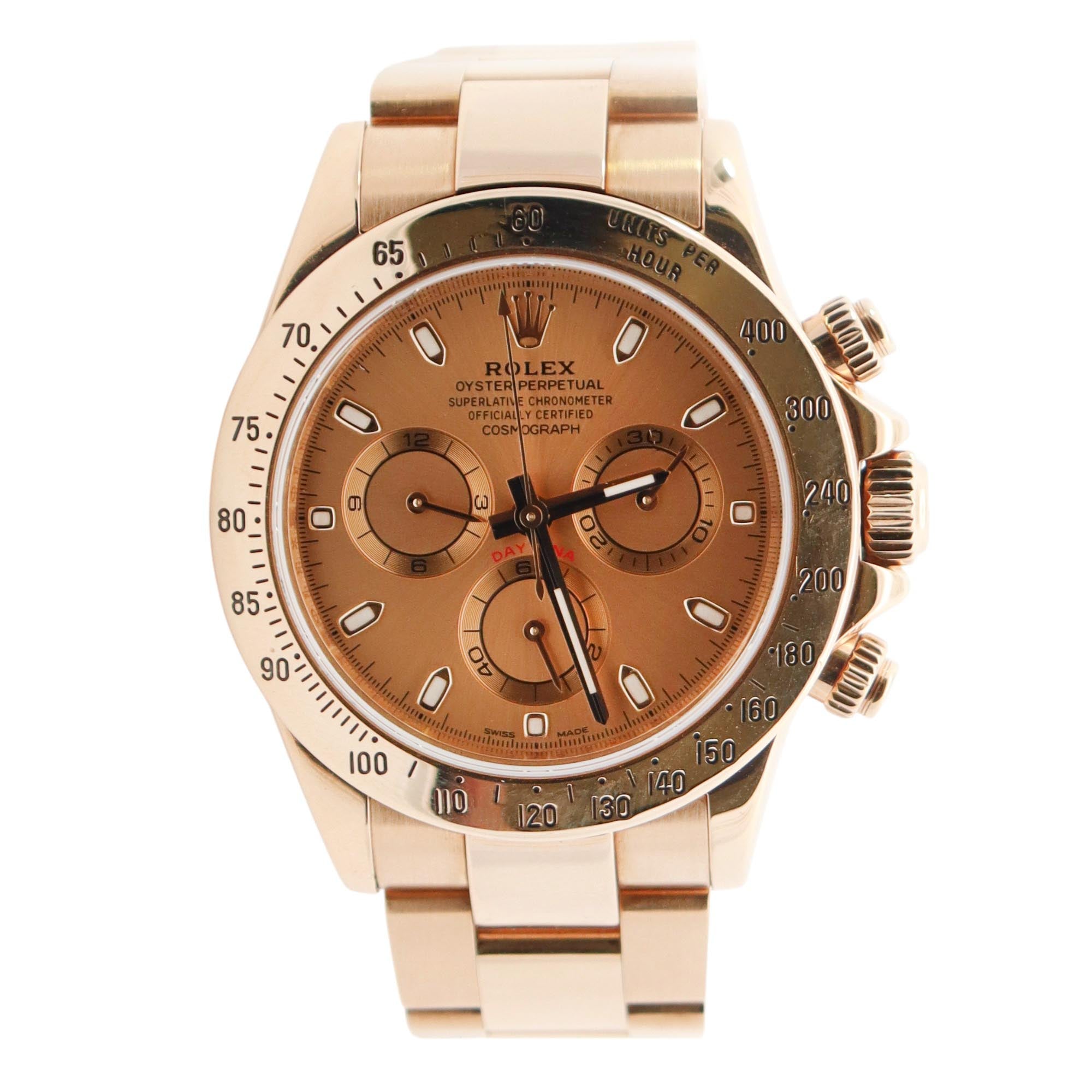 Rolex Daytona 40mm Champagne Dial Watch Ref# 116528 - Happy Jewelers Fine Jewelry Lifetime Warranty