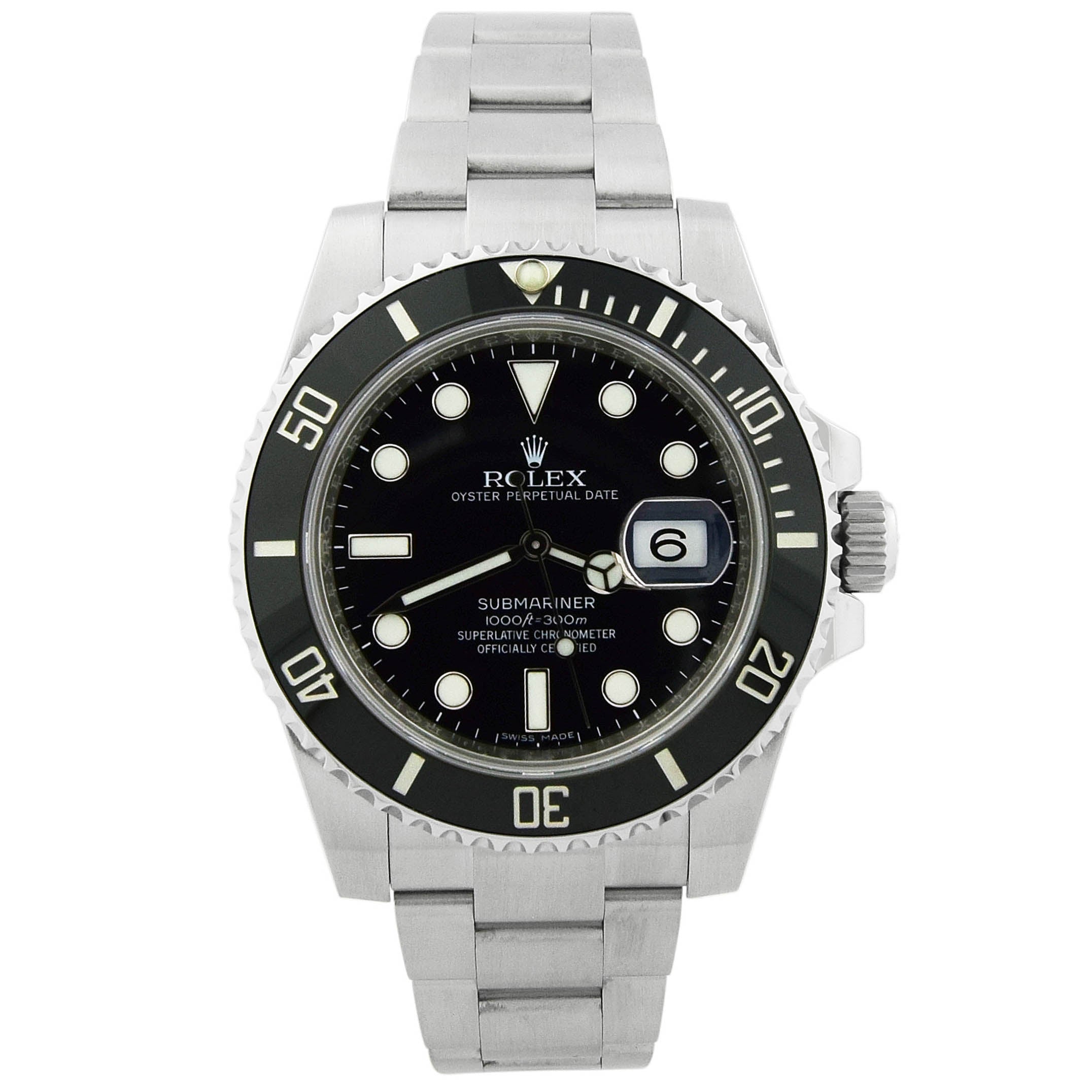 Rolex Submariner 40mm Black Dial Watch Ref# 116610 - Happy Jewelers Fine Jewelry Lifetime Warranty