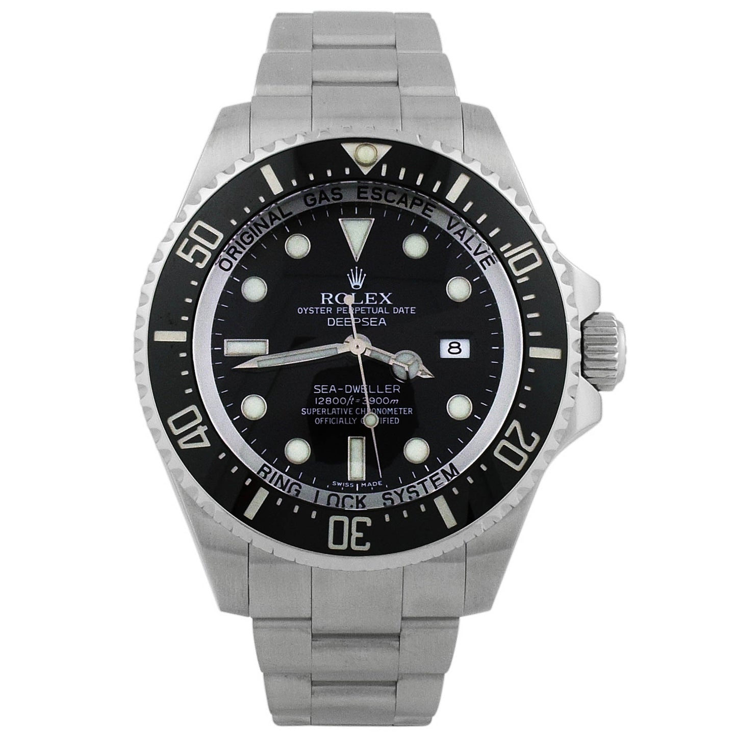 Rolex SeaDweller Stainless Steel 44mm Black Dot Dial Watch  Reference #: 116660 - Happy Jewelers Fine Jewelry Lifetime Warranty