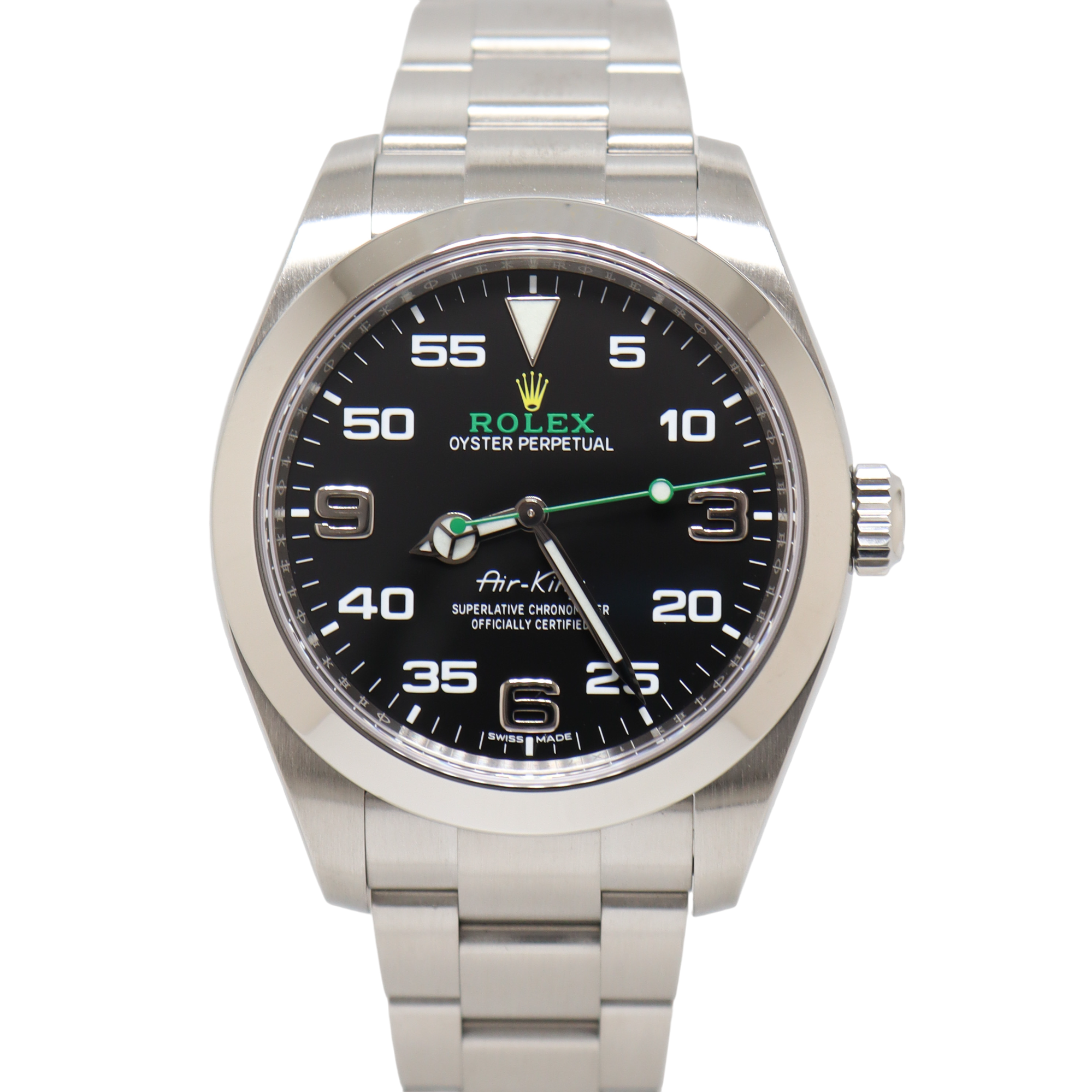 Rolex Air-King 40mm Black Dial Watch Ref# 116900 - Happy Jewelers Fine Jewelry Lifetime Warranty