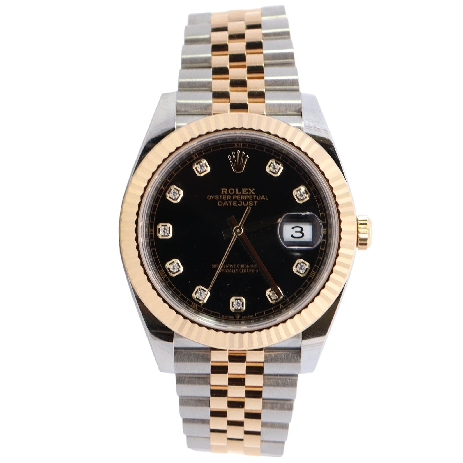 Rolex Datejust 41mm Black Dial Watch Ref# 126333 – Happy Jewelers