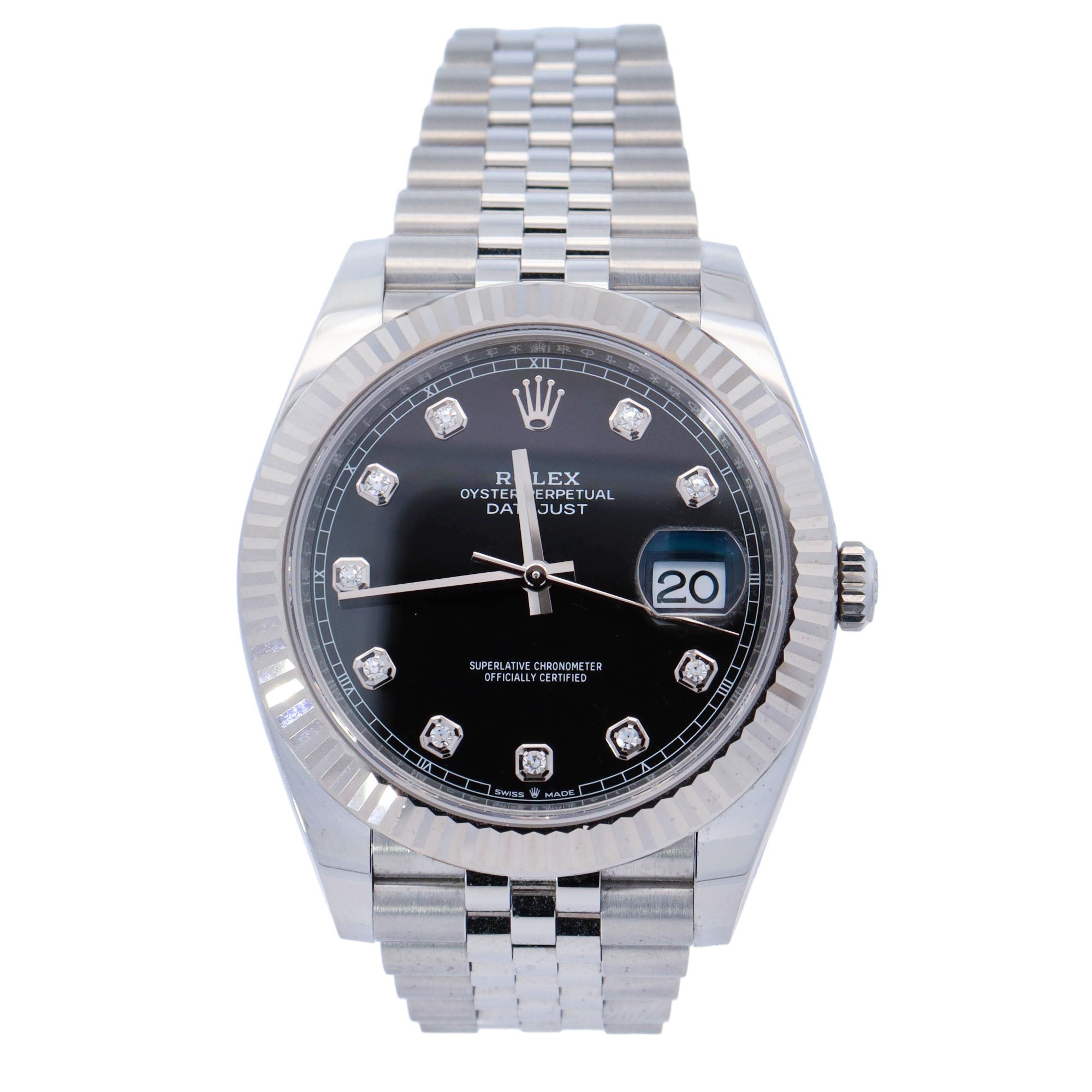 Rolex Datejust 41mm Black Dial Watch Ref# 126334 - Happy Jewelers Fine Jewelry Lifetime Warranty