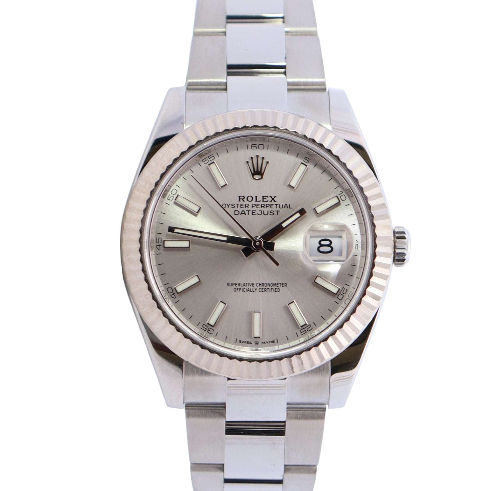 Rolex Datejust 41mm Silver Dial Watch Ref# 126334 - Happy Jewelers Fine Jewelry Lifetime Warranty