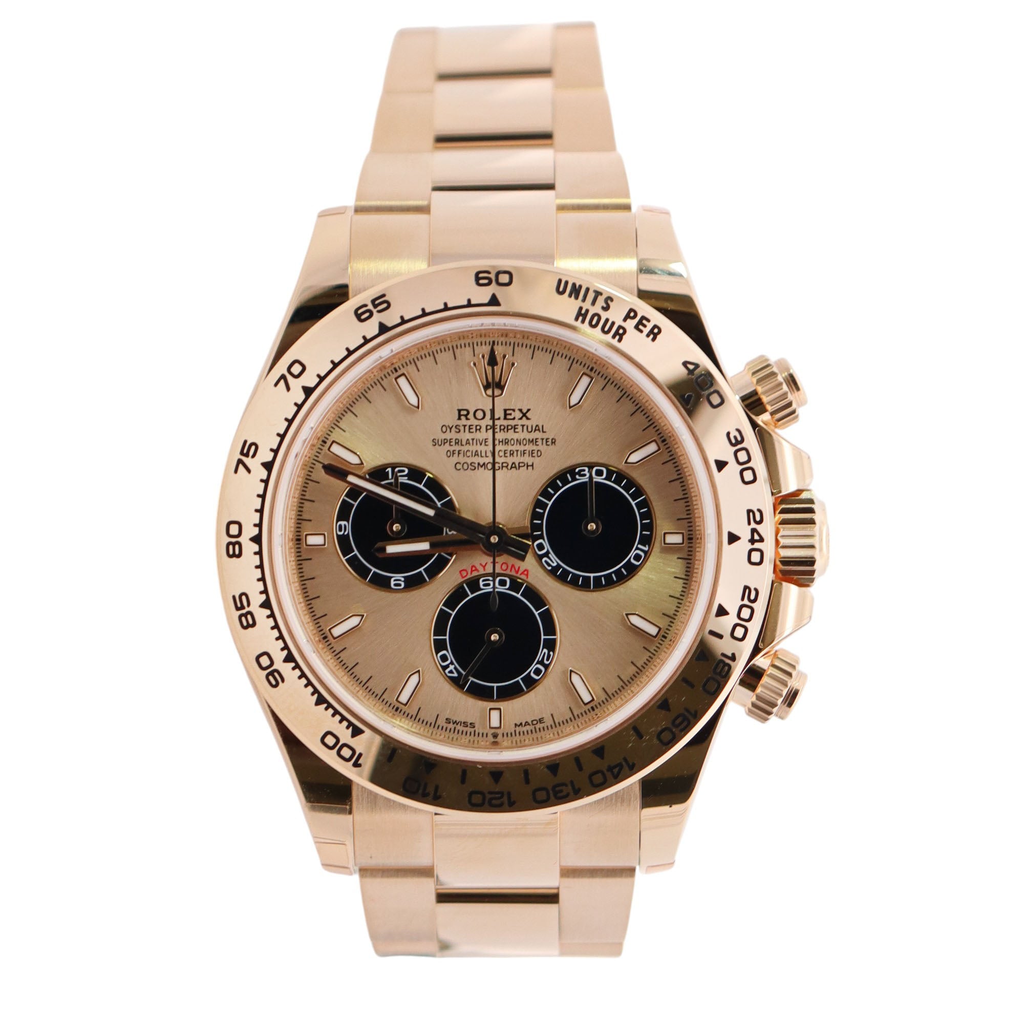 Rolex Daytona 40mm Yellow Gold Champagne Dial Ref# 126508 – Happy