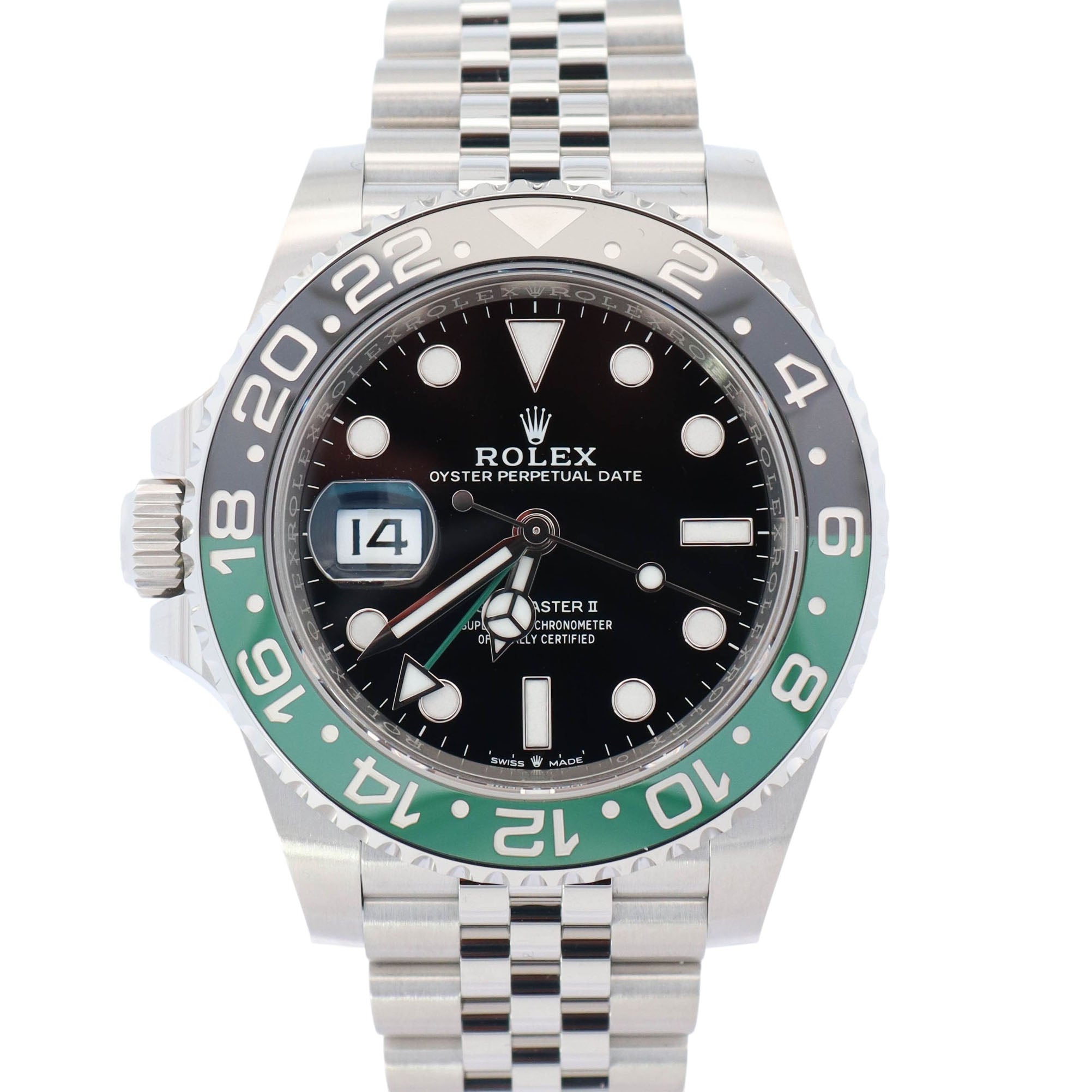 Rolex GMT-Master II "Sprite" 40mm Black Dial Watch Ref: 126720VTNR