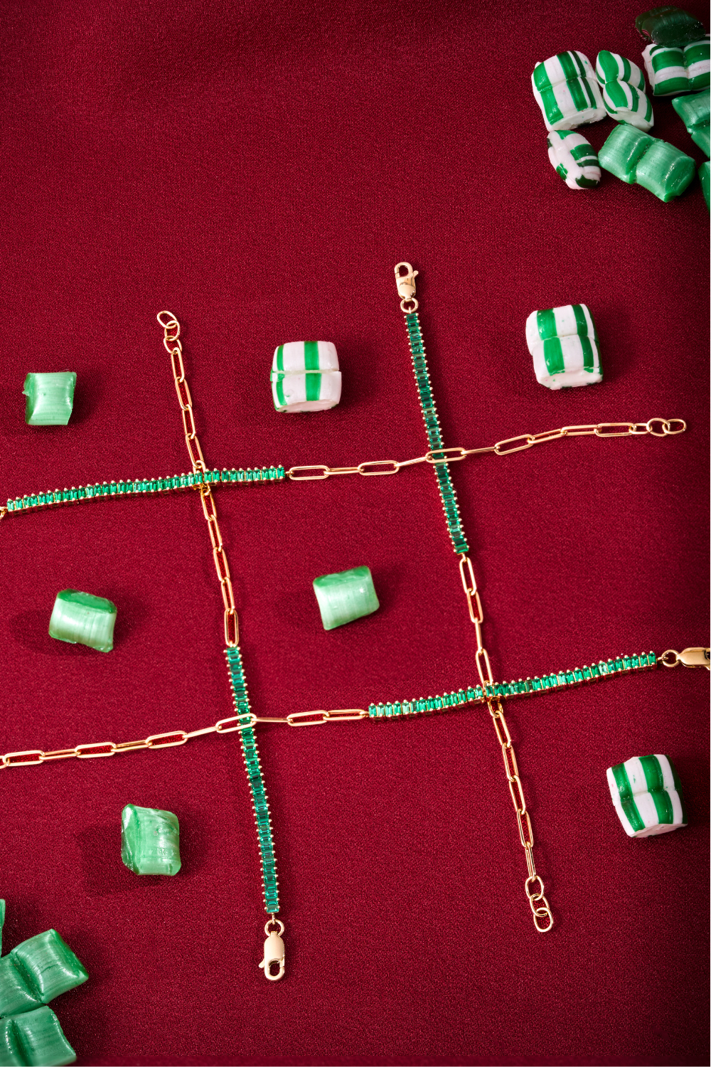 Day 3- 12 Days of Christmas! Lab-Grown Emerald Linked Up Bracelet