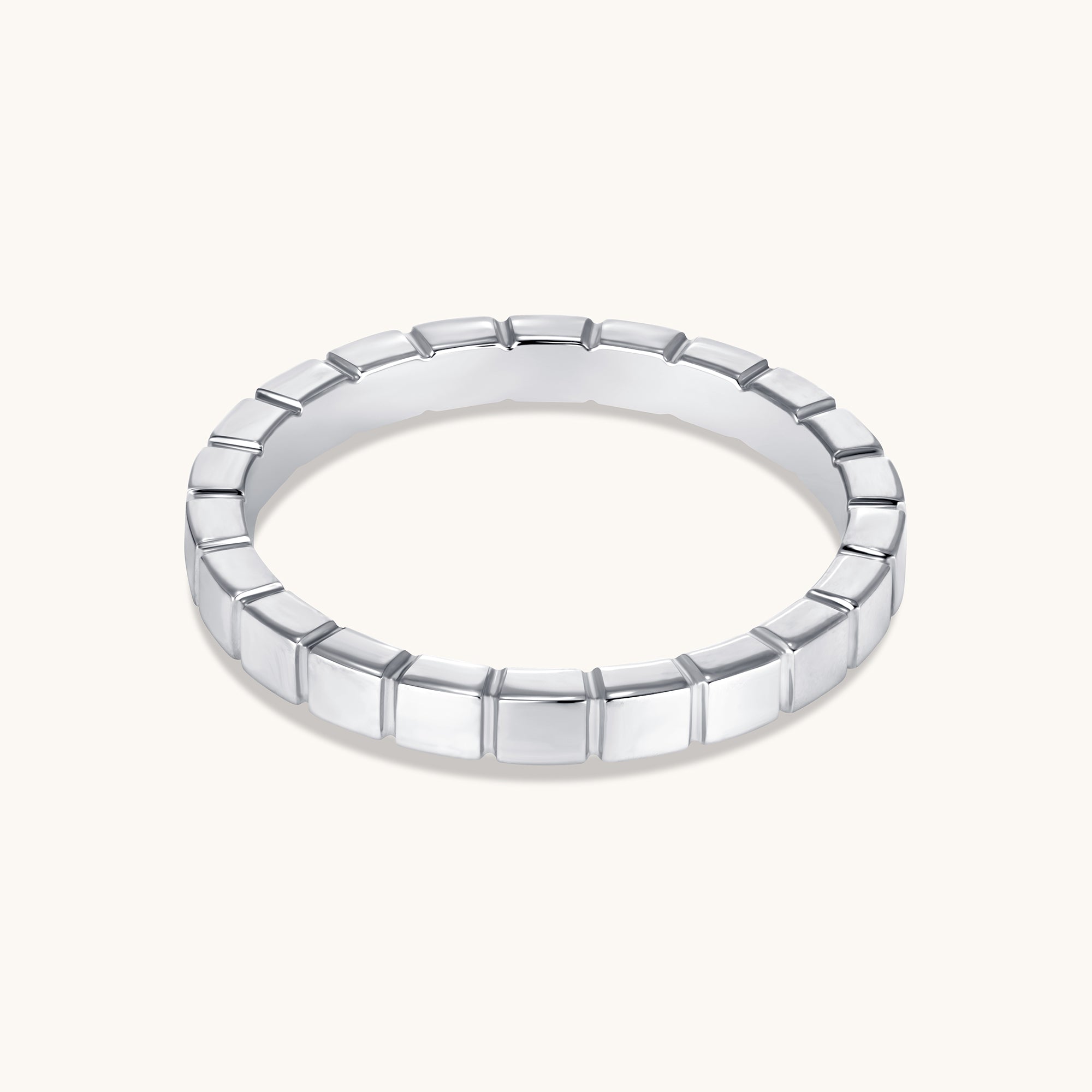 Solid Gold Fluted Band - Happy Jewelers Fine Jewelry Lifetime Warranty