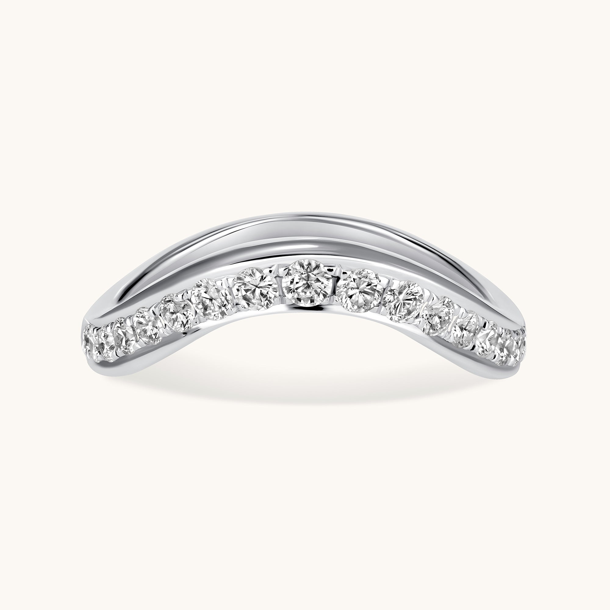Channel Set Chevron Diamond Band - Happy Jewelers Fine Jewelry Lifetime Warranty
