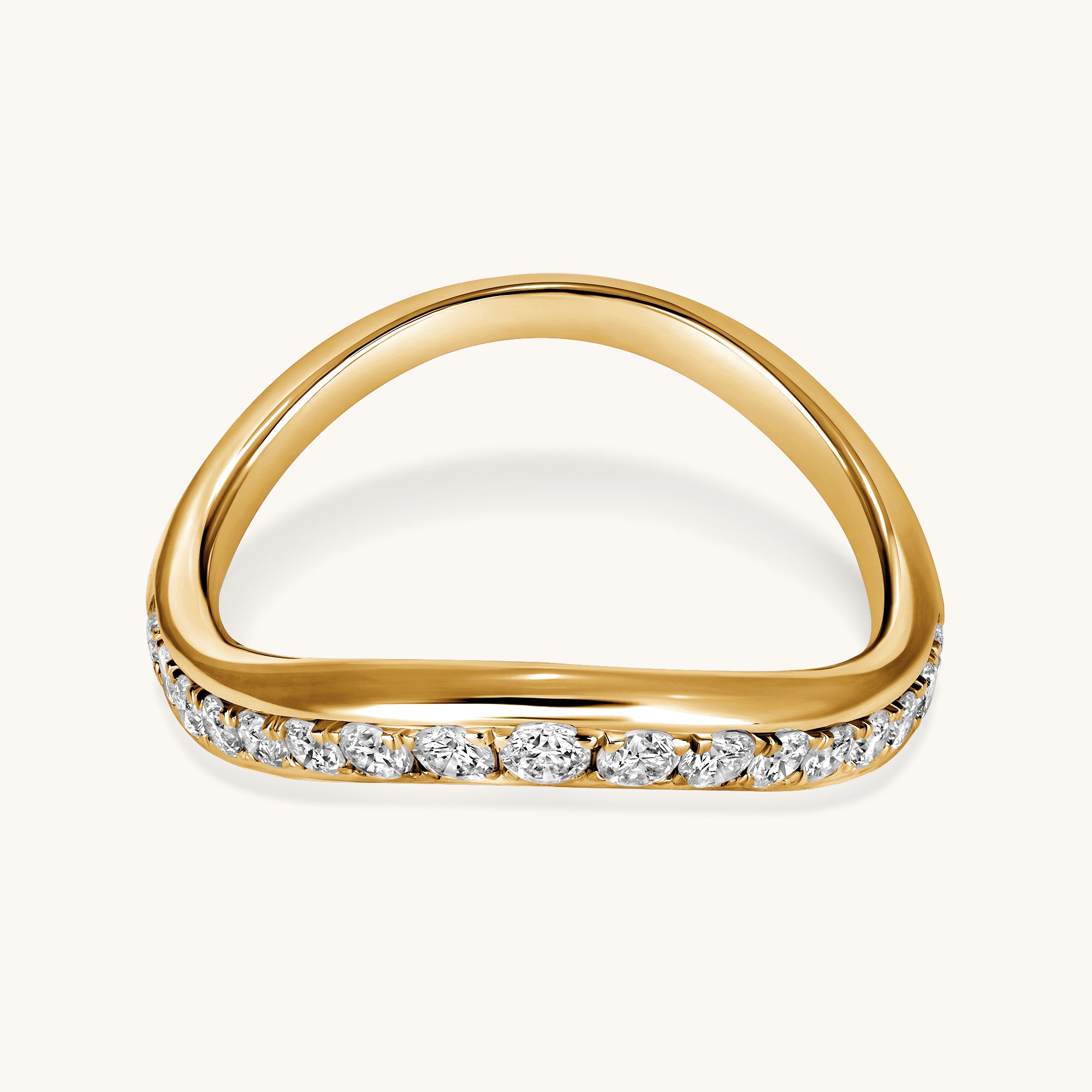 Channel Set Chevron Diamond Band - Happy Jewelers Fine Jewelry Lifetime Warranty