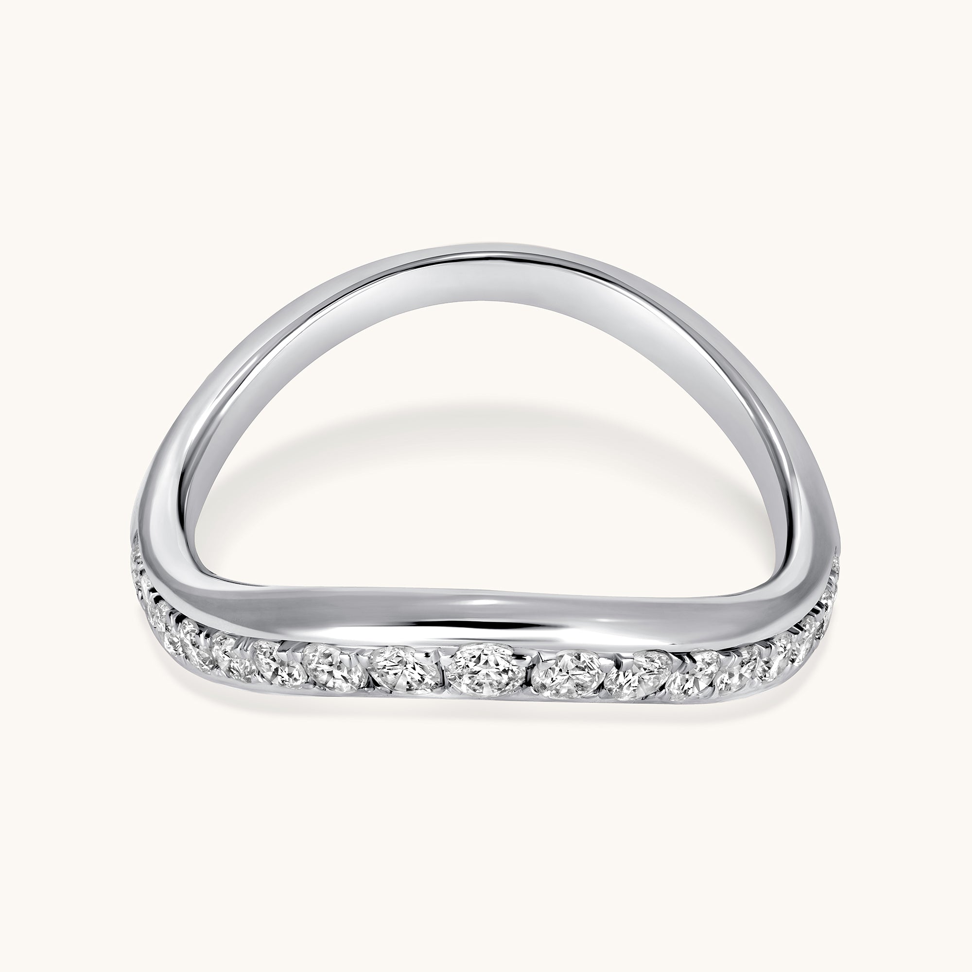 Channel Set Chevron Diamond Band - Happy Jewelers Fine Jewelry Lifetime Warranty