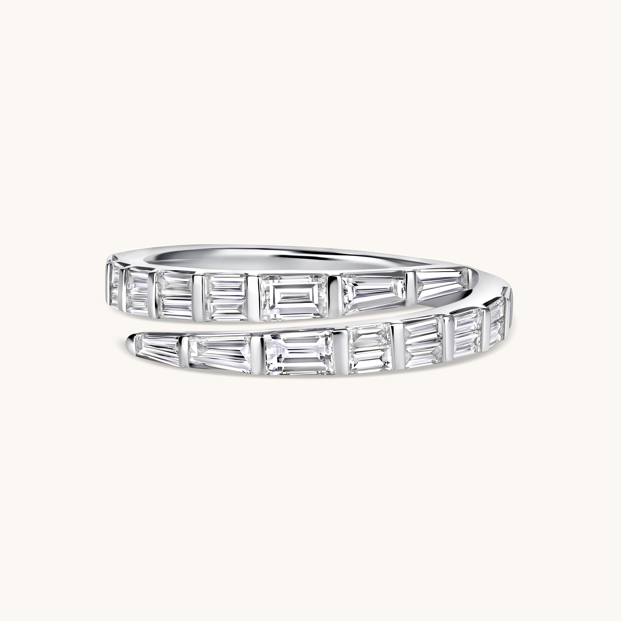 Baguette Diamond Wrap Ring - Happy Jewelers Fine Jewelry Lifetime Warranty