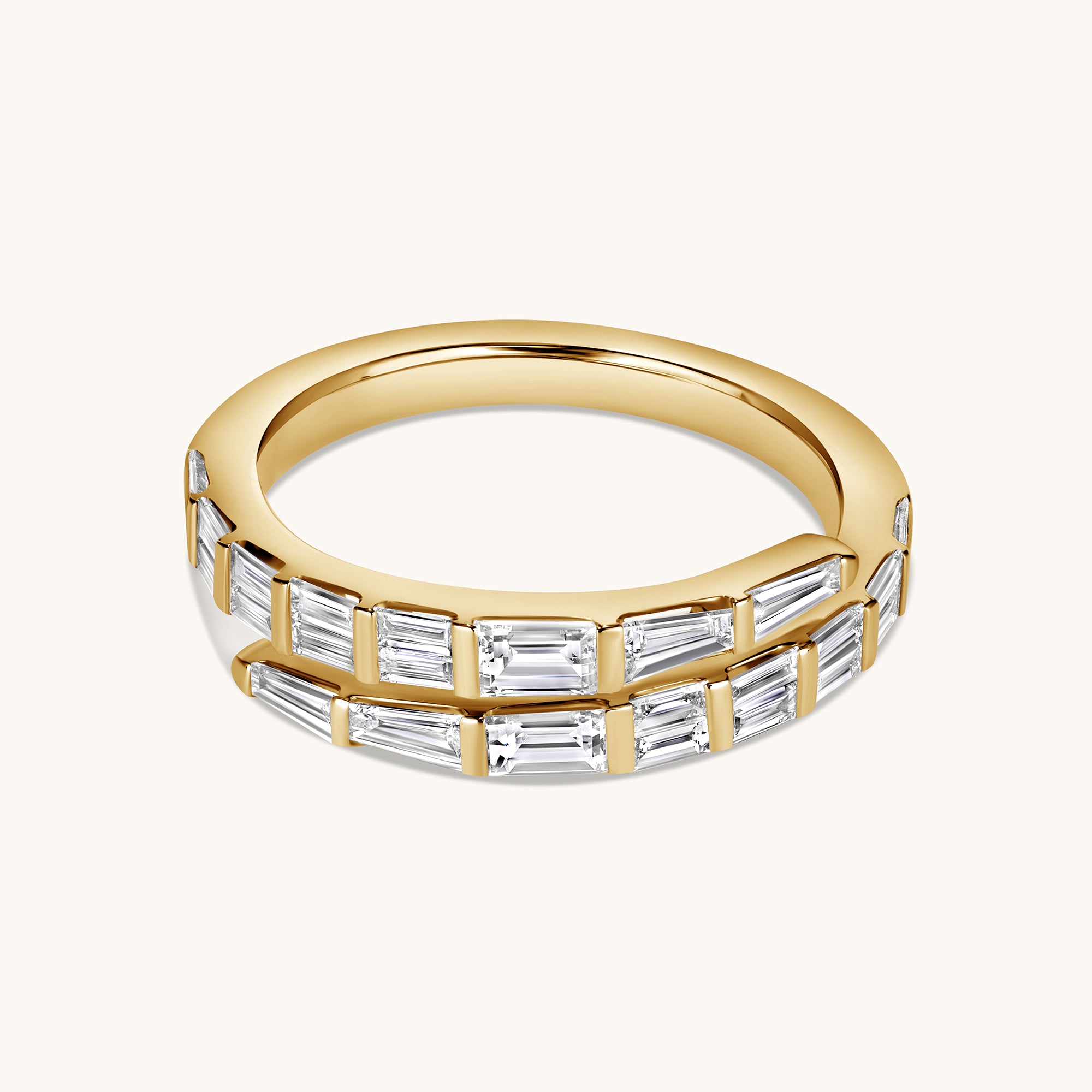 Baguette Diamond Wrap Ring - Happy Jewelers Fine Jewelry Lifetime Warranty