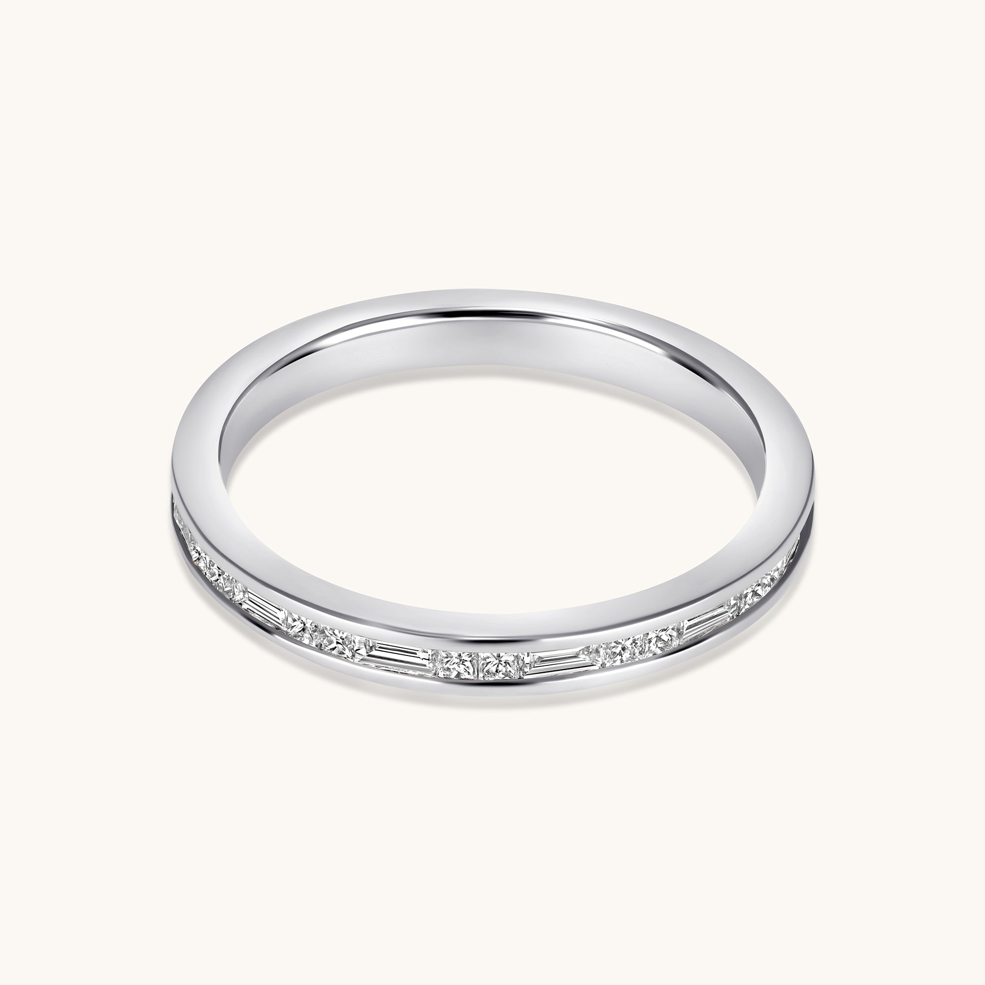 Channel Set Alternating Diamond Band - Happy Jewelers Fine Jewelry Lifetime Warranty