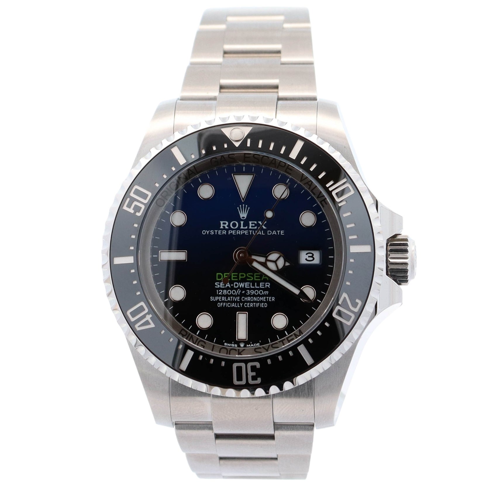 Rolex Sea-Dweller 44mm Black/Blue Dial Watch Ref# 136660 - Happy Jewelers Fine Jewelry Lifetime Warranty