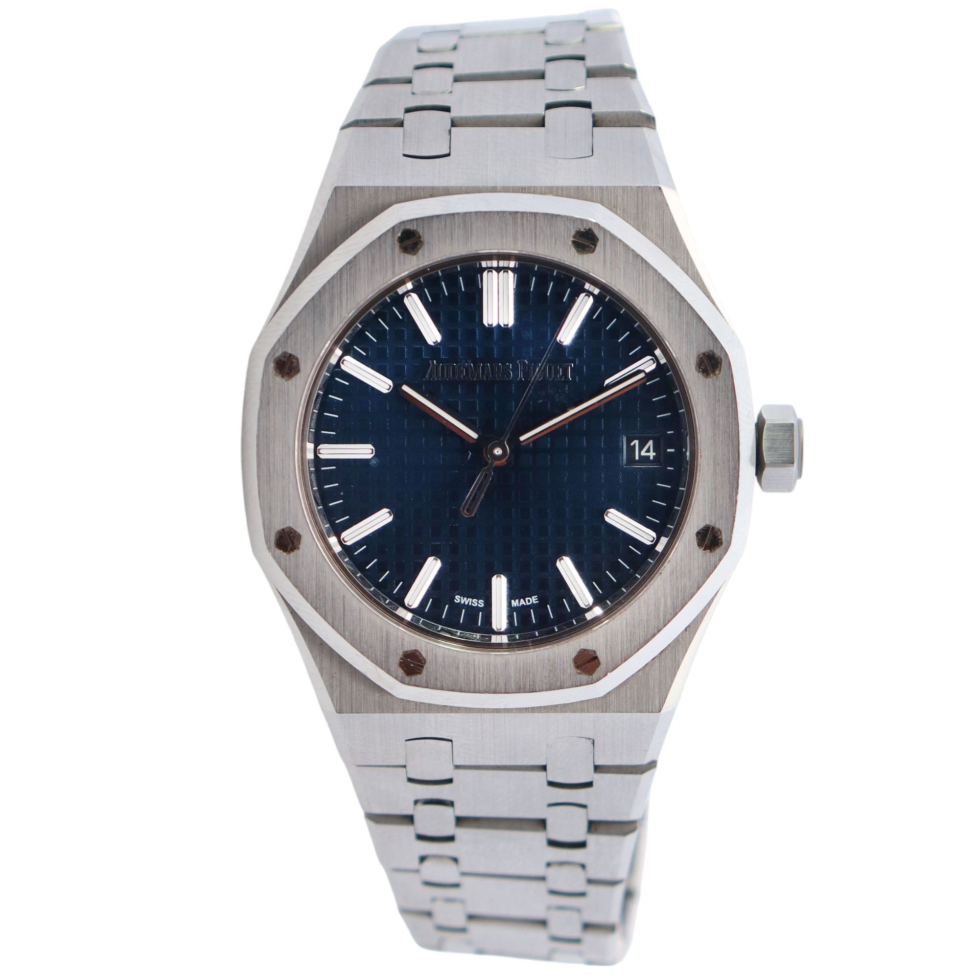 Audemars Piguet Royal Oak 37mm Blue Dial Watch Ref#