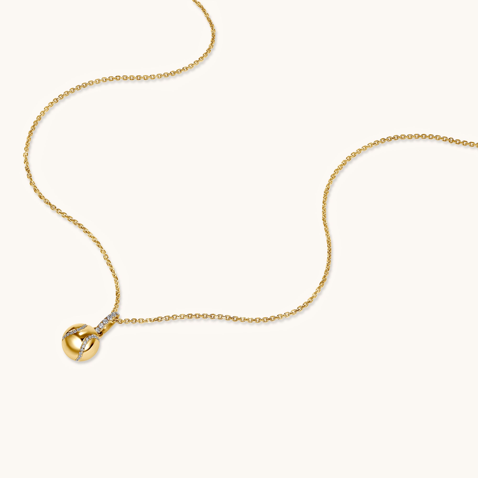 Diamond Baseball Pendant