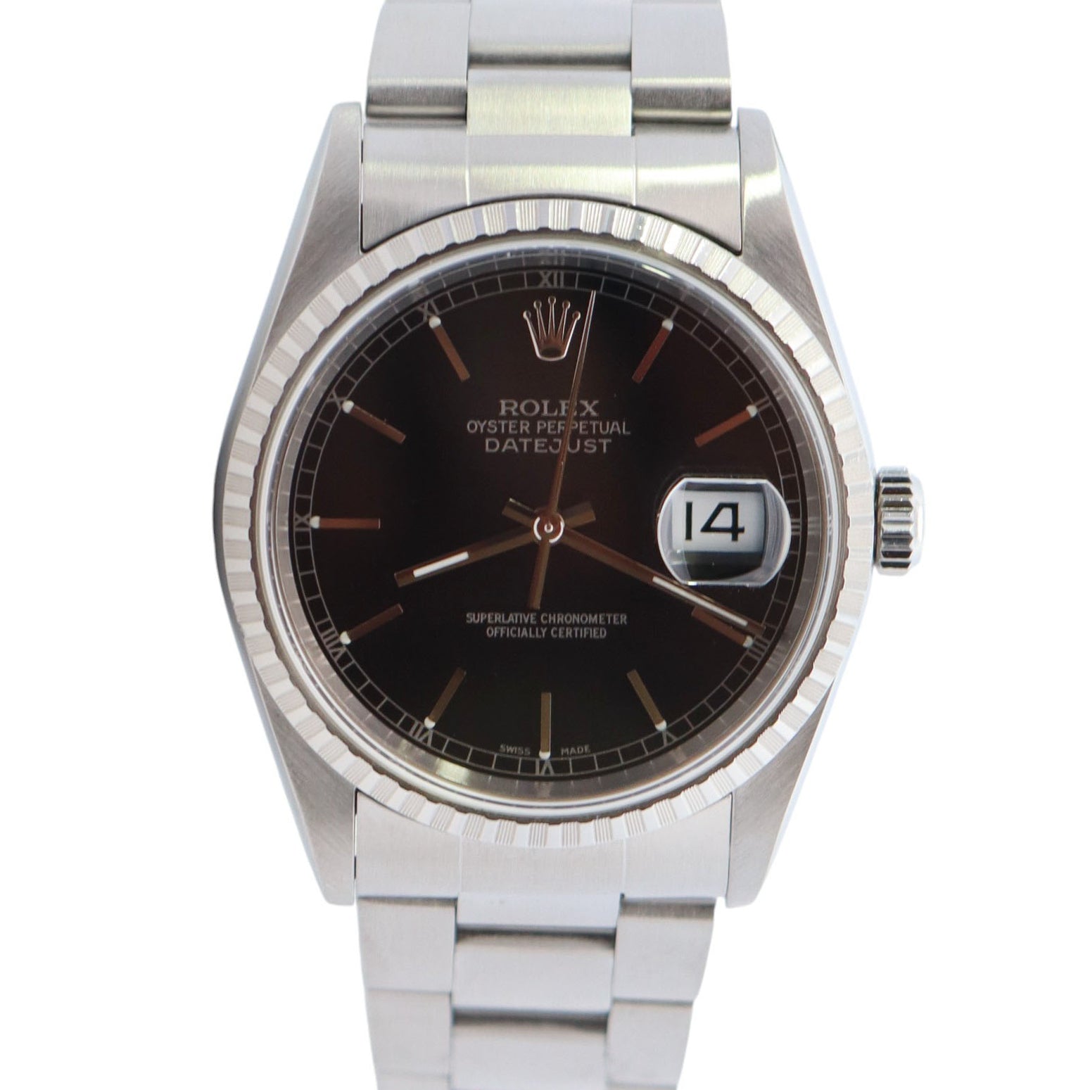 Rolex Datejust 36mm Black Dial Watch Ref# 16220 - Happy Jewelers Fine Jewelry Lifetime Warranty