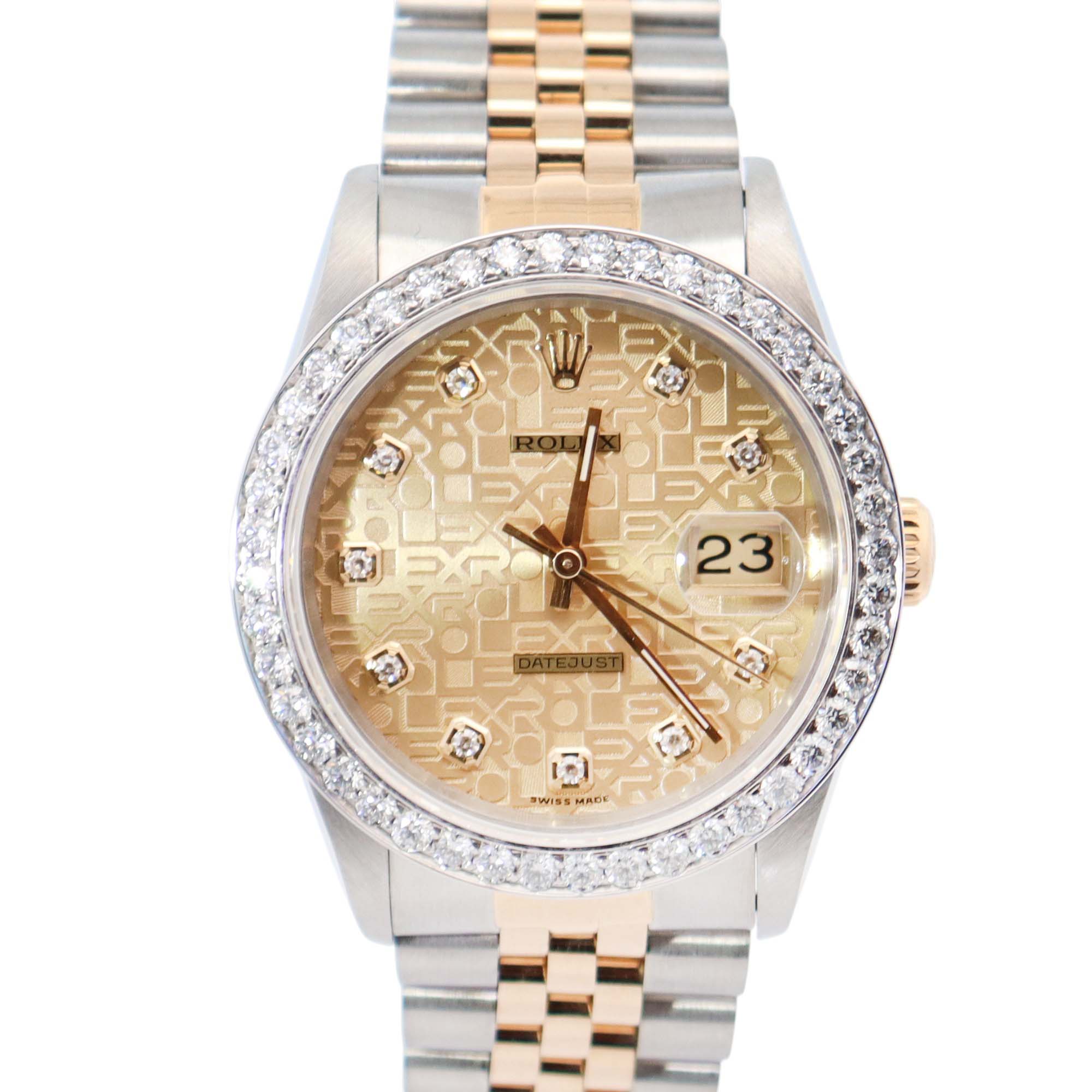 Rolex Datejust 36mm Champagne Dial Watch Ref# 16233 - Happy Jewelers Fine Jewelry Lifetime Warranty