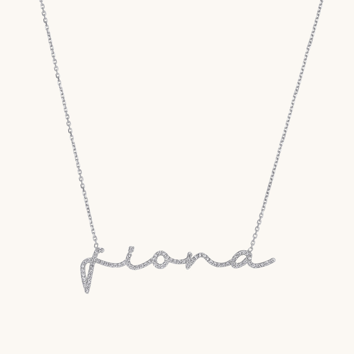 Cursive Diamond Name Necklace - Happy Jewelers Fine Jewelry Lifetime Warranty