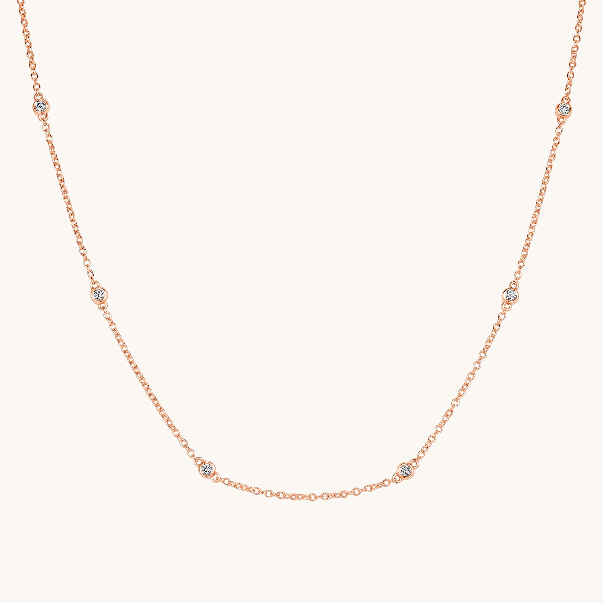 Diamond Bezel Necklace - Happy Jewelers Fine Jewelry Lifetime Warranty