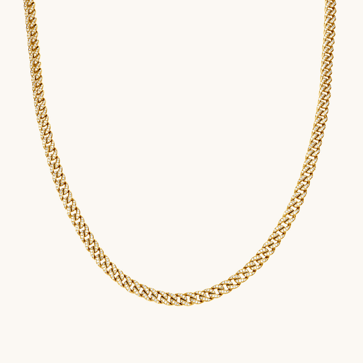 Mini Diamond Cuban Necklace - Happy Jewelers Fine Jewelry Lifetime Warranty