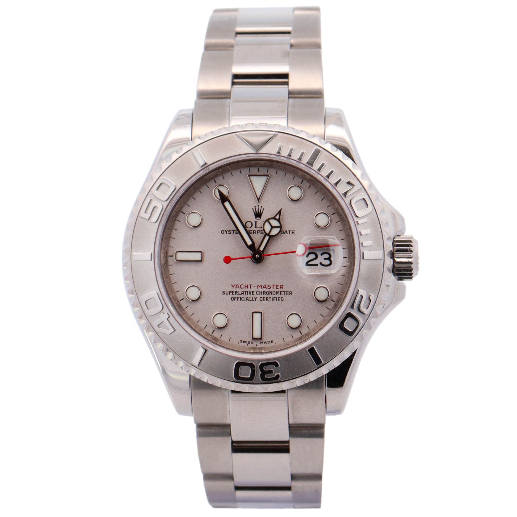 Rolex Yacht-Master 40mm Silver Dial Watch Ref# 16622 - Happy Jewelers Fine Jewelry Lifetime Warranty