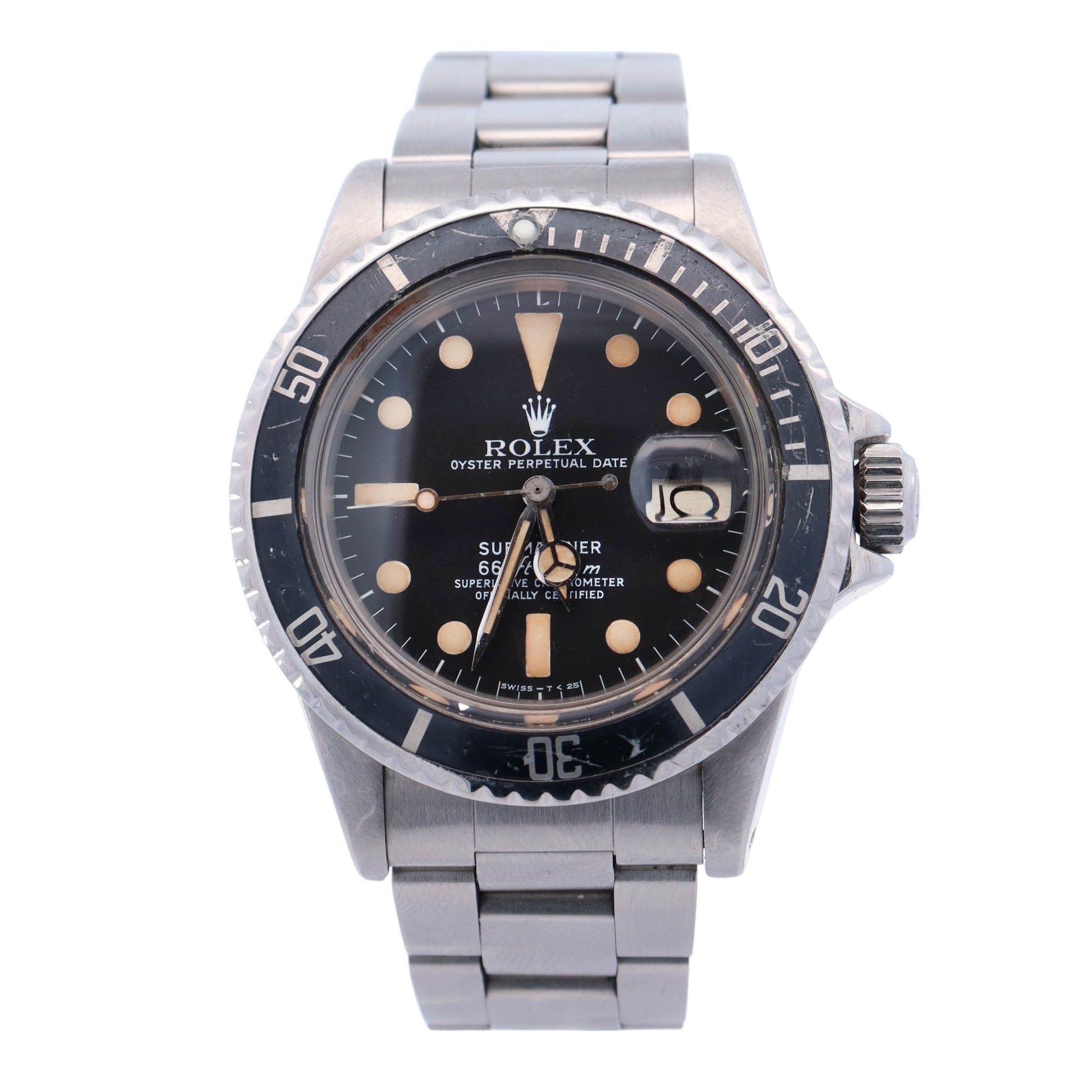 Rolex Submariner Stainless Steel 40mm Black Dot Dial Watch Reference# 1680 - Happy Jewelers Fine Jewelry Lifetime Warranty
