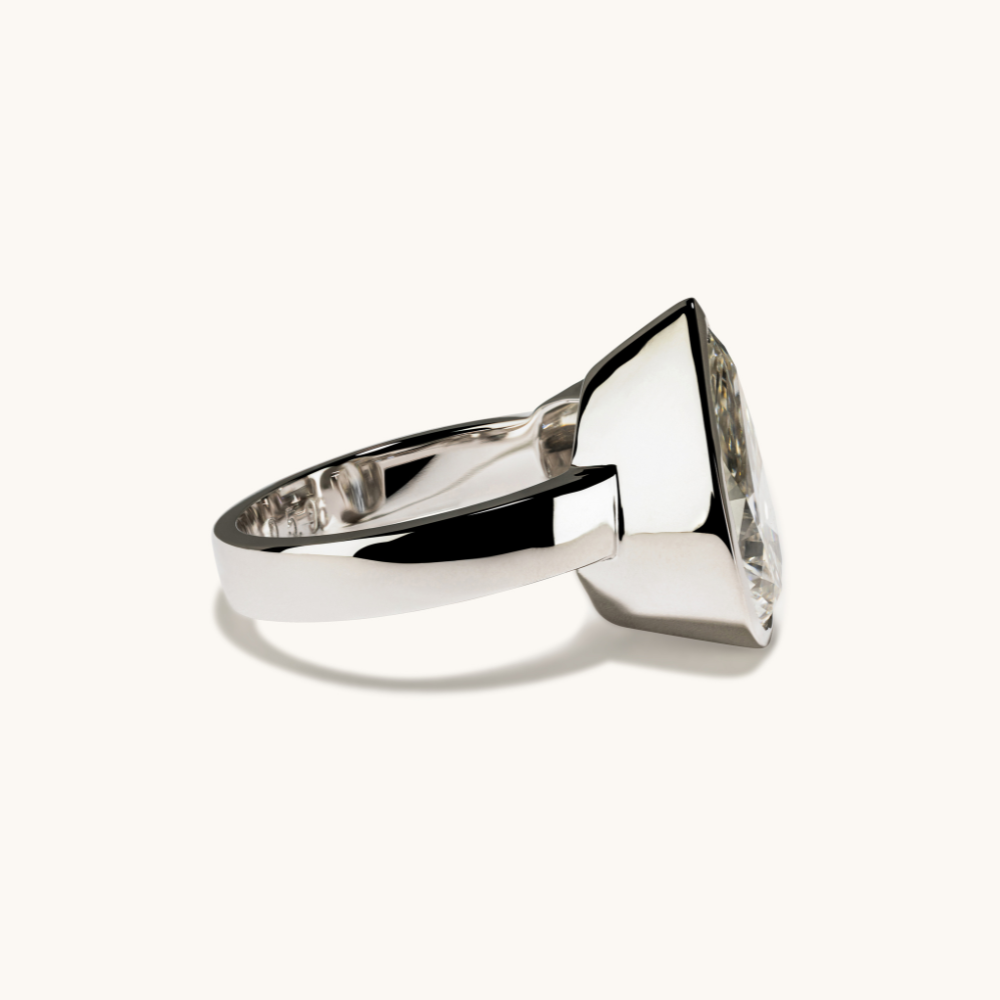 Pear and Cushion Lab Diamond Engagement Ring - Happy Jewelers Fine Jewelry Lifetime Warranty