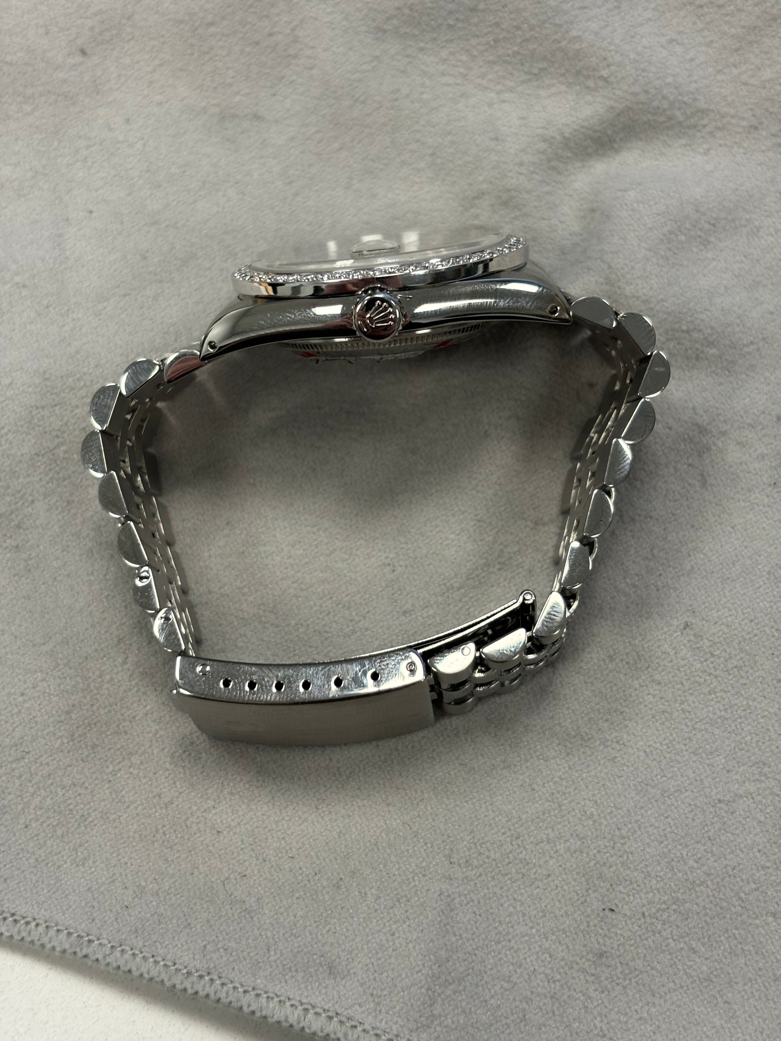 Rolex Datejust 36mm Dark MOP Dial Watch Ref# 16220 - Happy Jewelers Fine Jewelry Lifetime Warranty