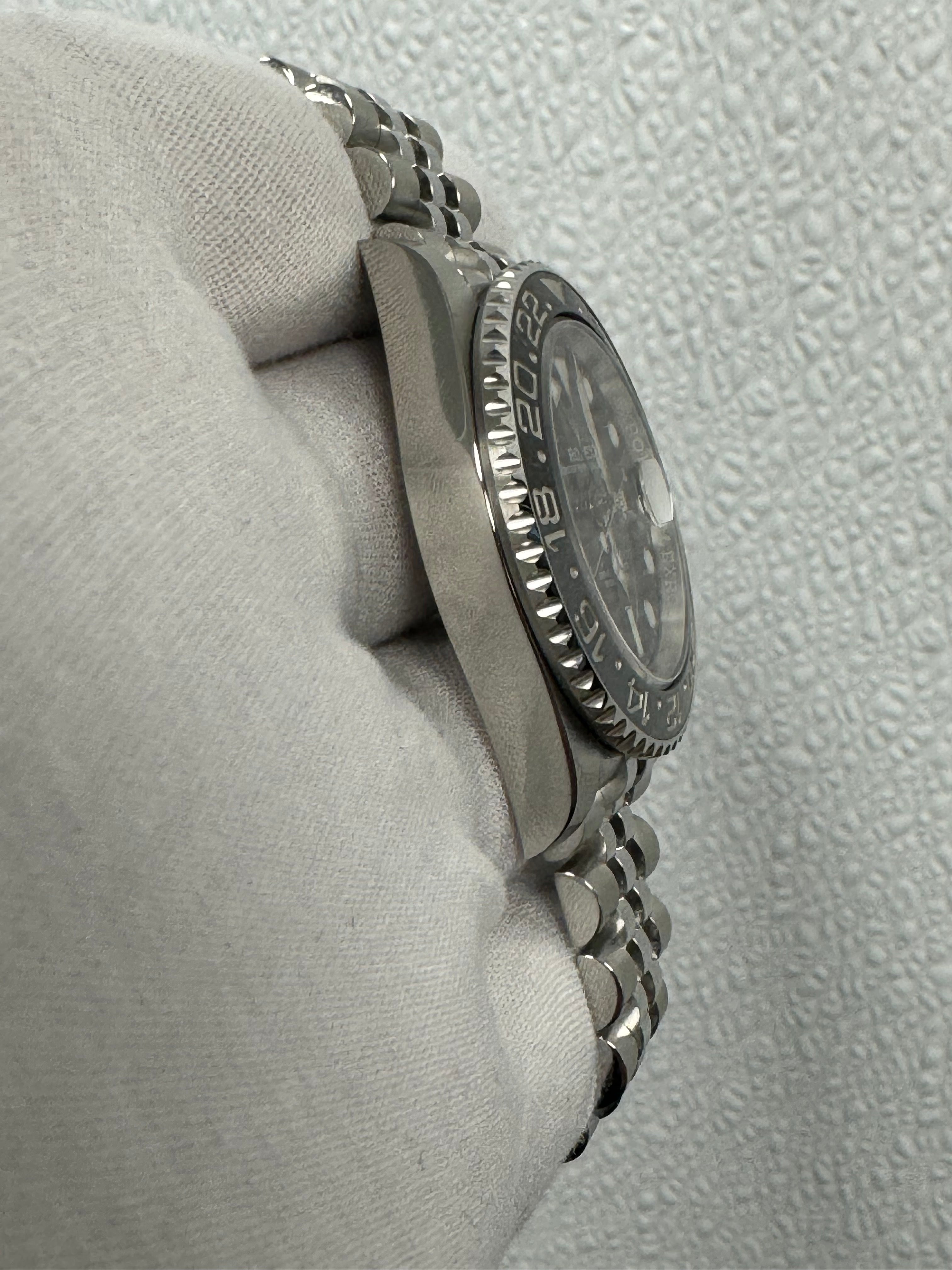 Rolex GMT Master II Stainless Steel 40mm Black Dot Dial Watch Reference #: 126710GRNR - Happy Jewelers Fine Jewelry Lifetime Warranty