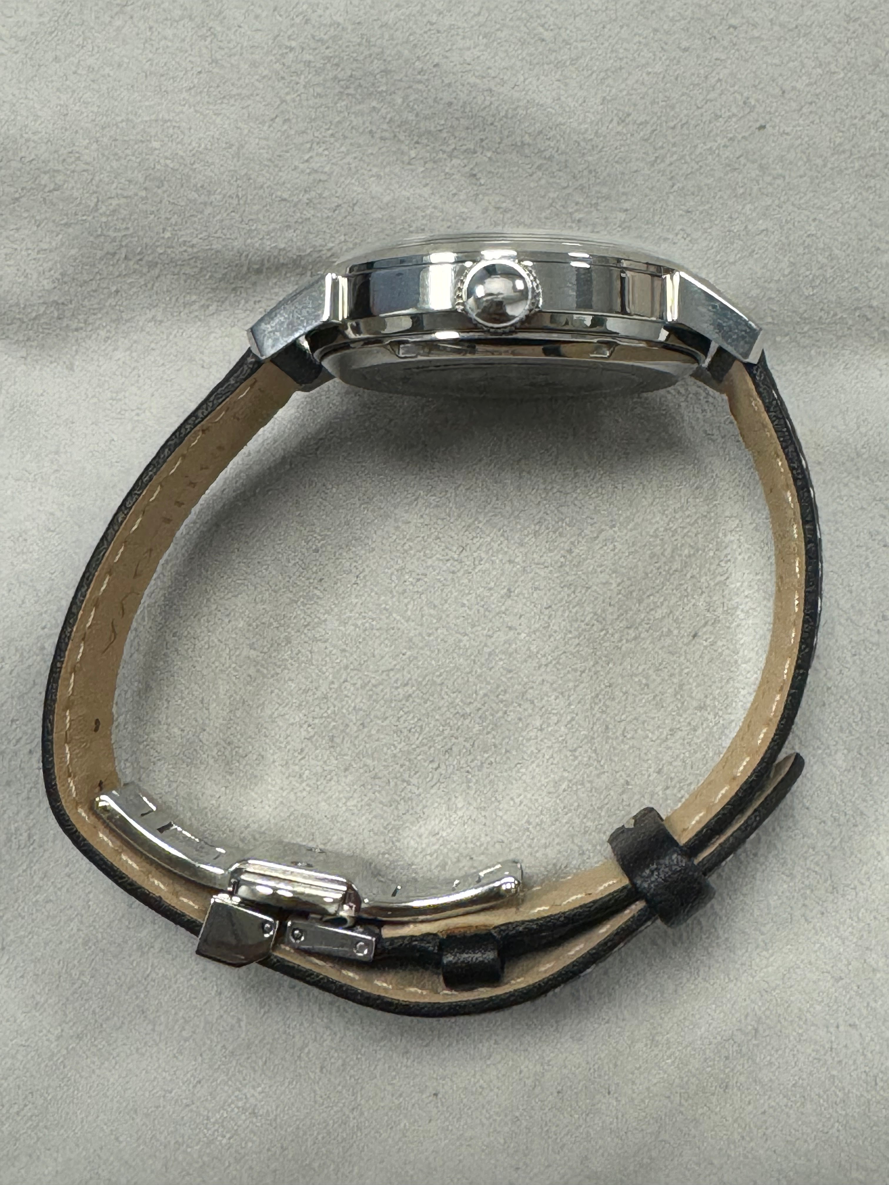 Bulova Summer Wind Sinatra edition Stainless Steel 40mm Black Stick Dial Watch Ref# 96B381 - Happy Jewelers Fine Jewelry Lifetime Warranty