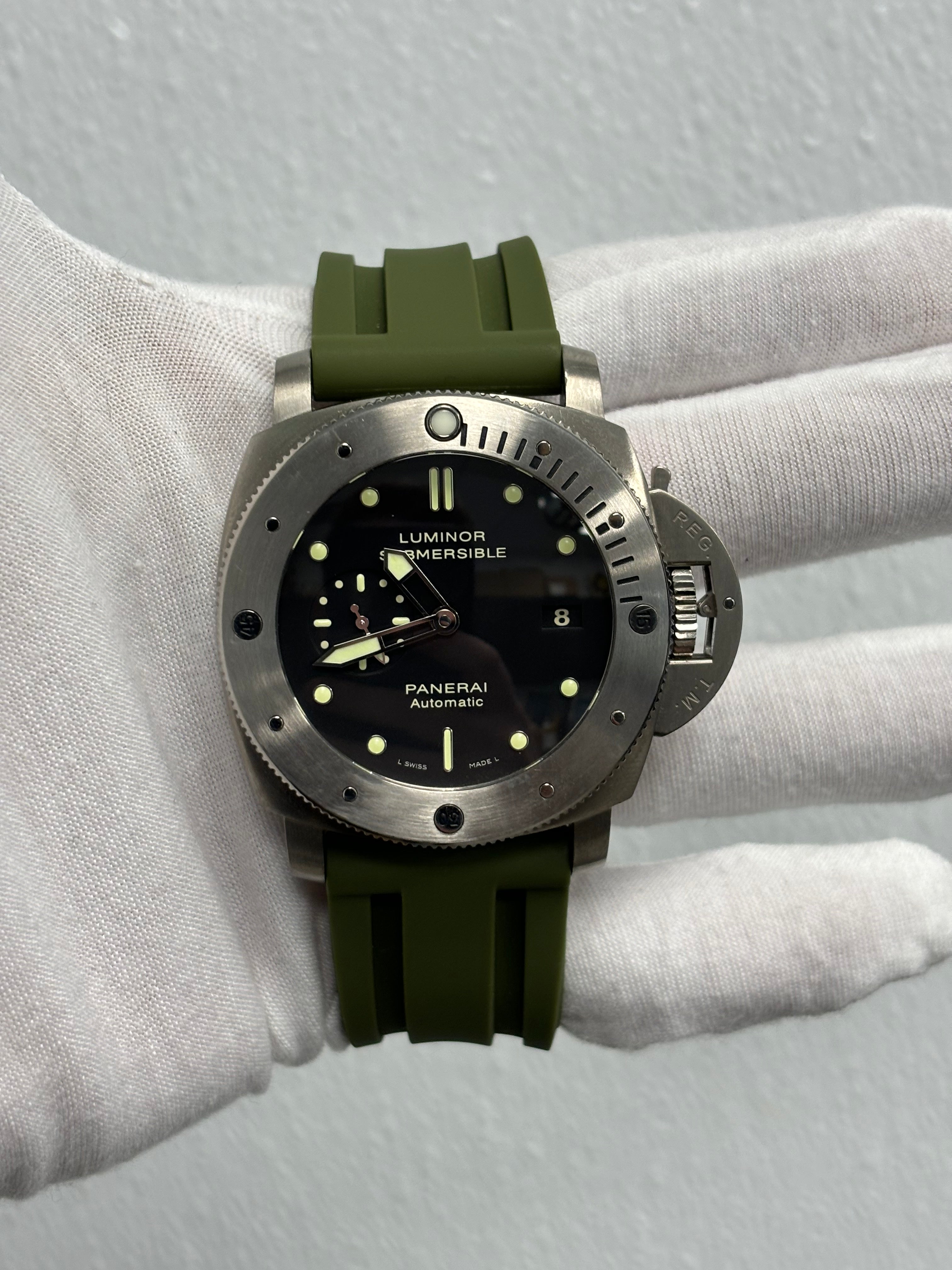 Panerai Luminor Submersible Titanium 47mm Black Dot Dial Watch Reference# PAM00305 - Happy Jewelers Fine Jewelry Lifetime Warranty