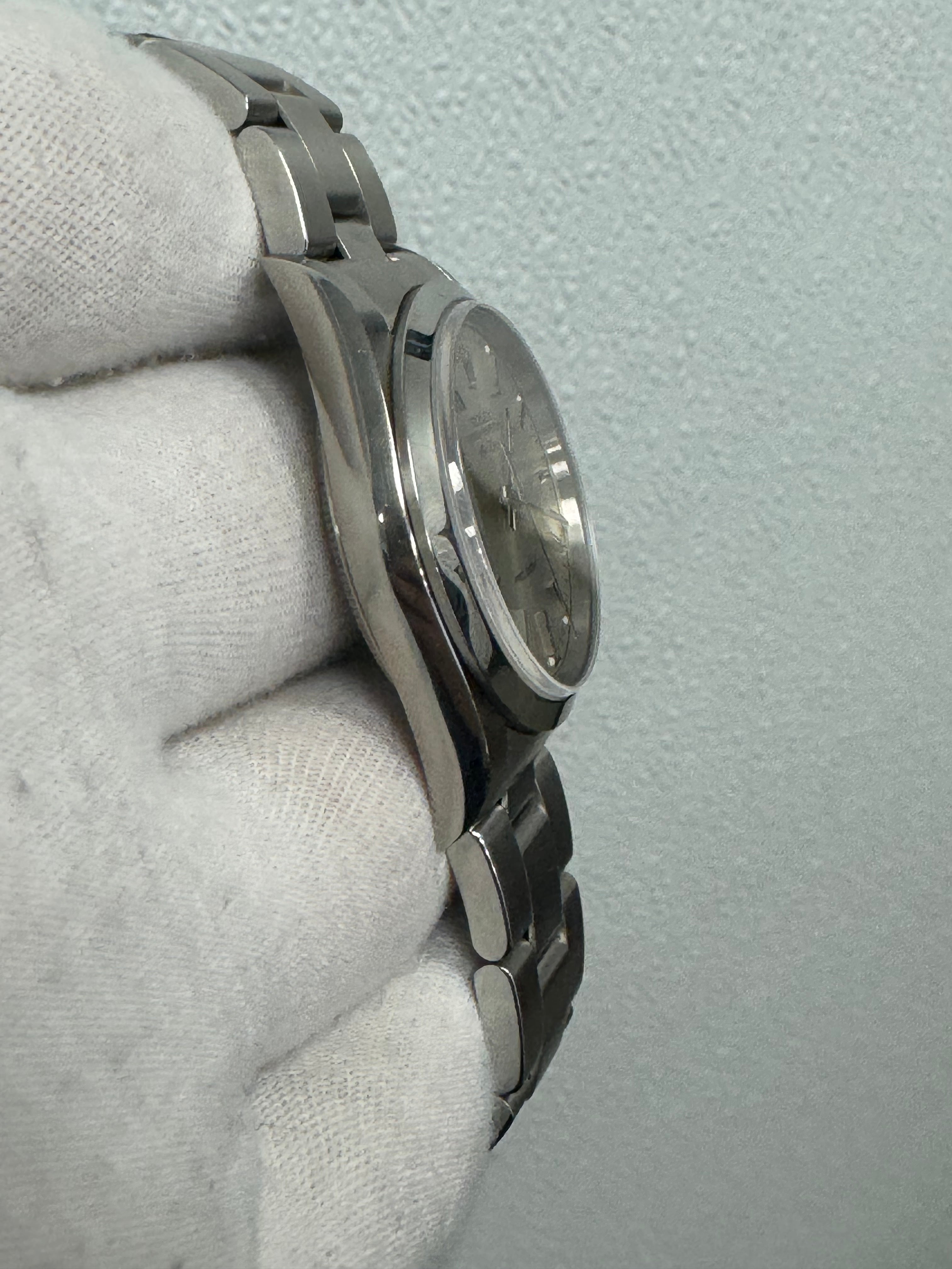 Rolex Air-King Stainless Steel 34mm Silver Stick Dial Watch Reference# 14000 - Happy Jewelers Fine Jewelry Lifetime Warranty