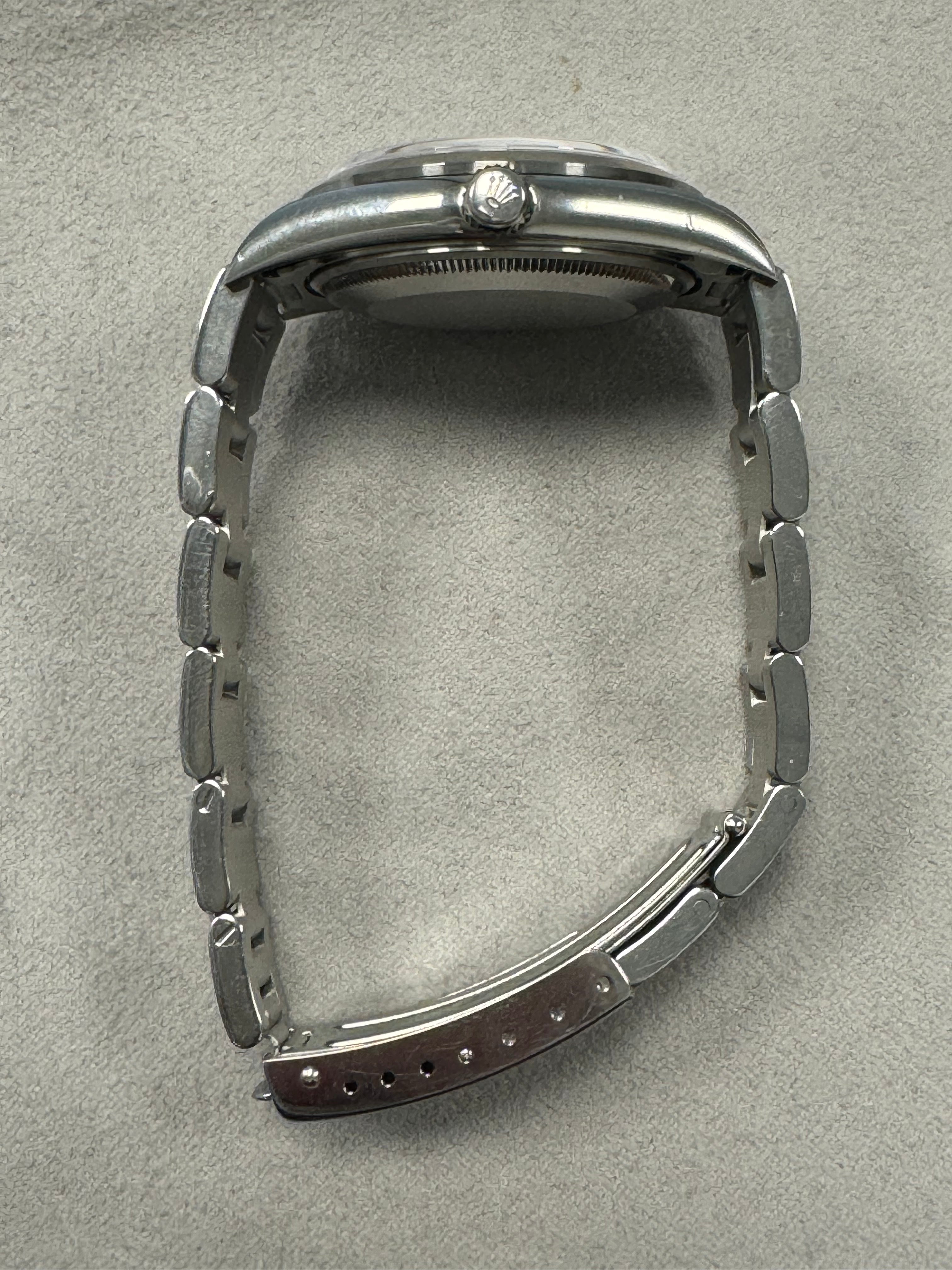 Rolex Air-King Stainless Steel 34mm Silver Stick Dial Watch Reference# 14000 - Happy Jewelers Fine Jewelry Lifetime Warranty