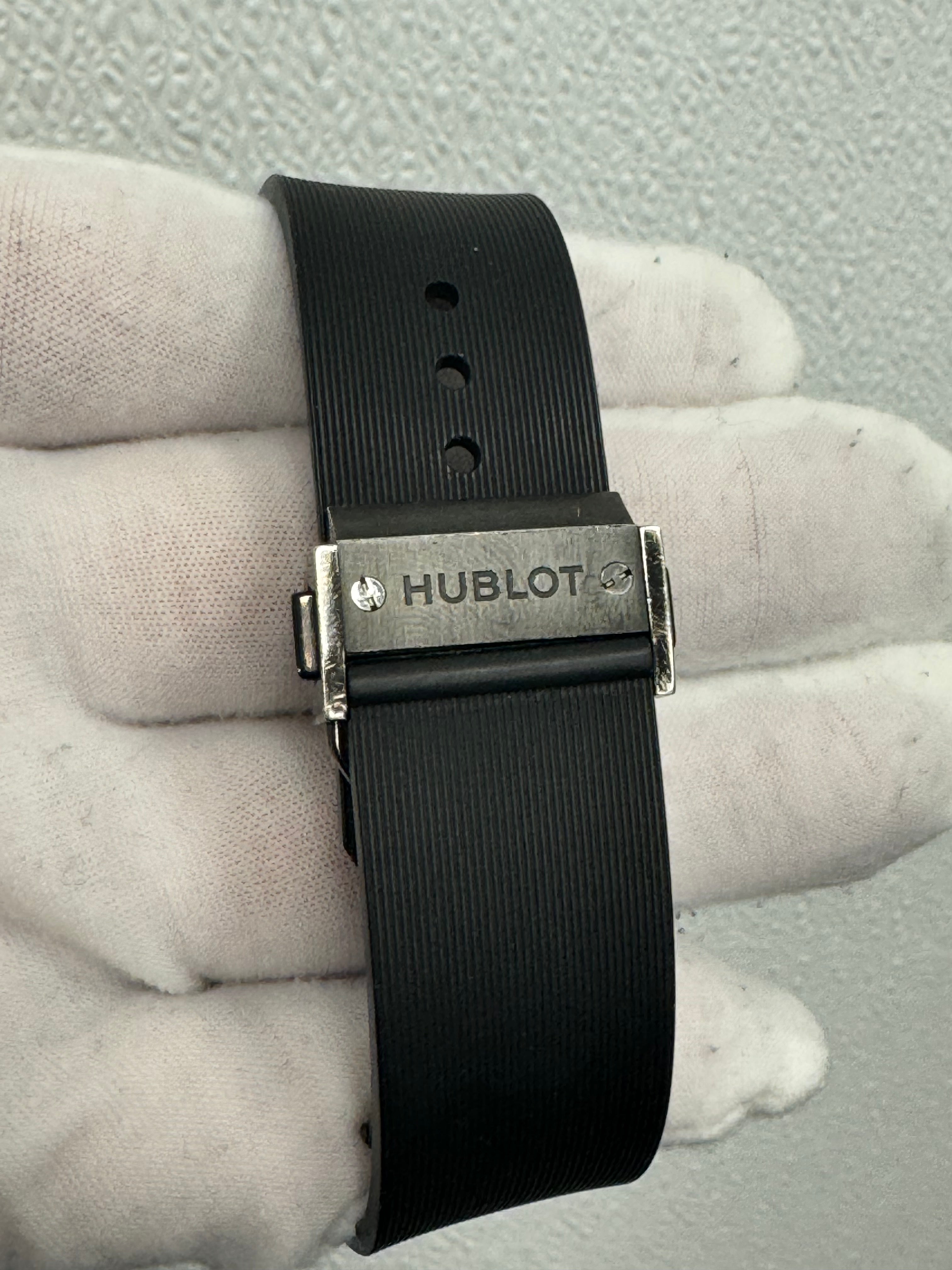 Hublot Classic Fusion Black Magic Black Ceramic 42mm Black Carbon Stick Dial Watch Reference #: 542.CM.1770.RX - Happy Jewelers Fine Jewelry Lifetime Warranty