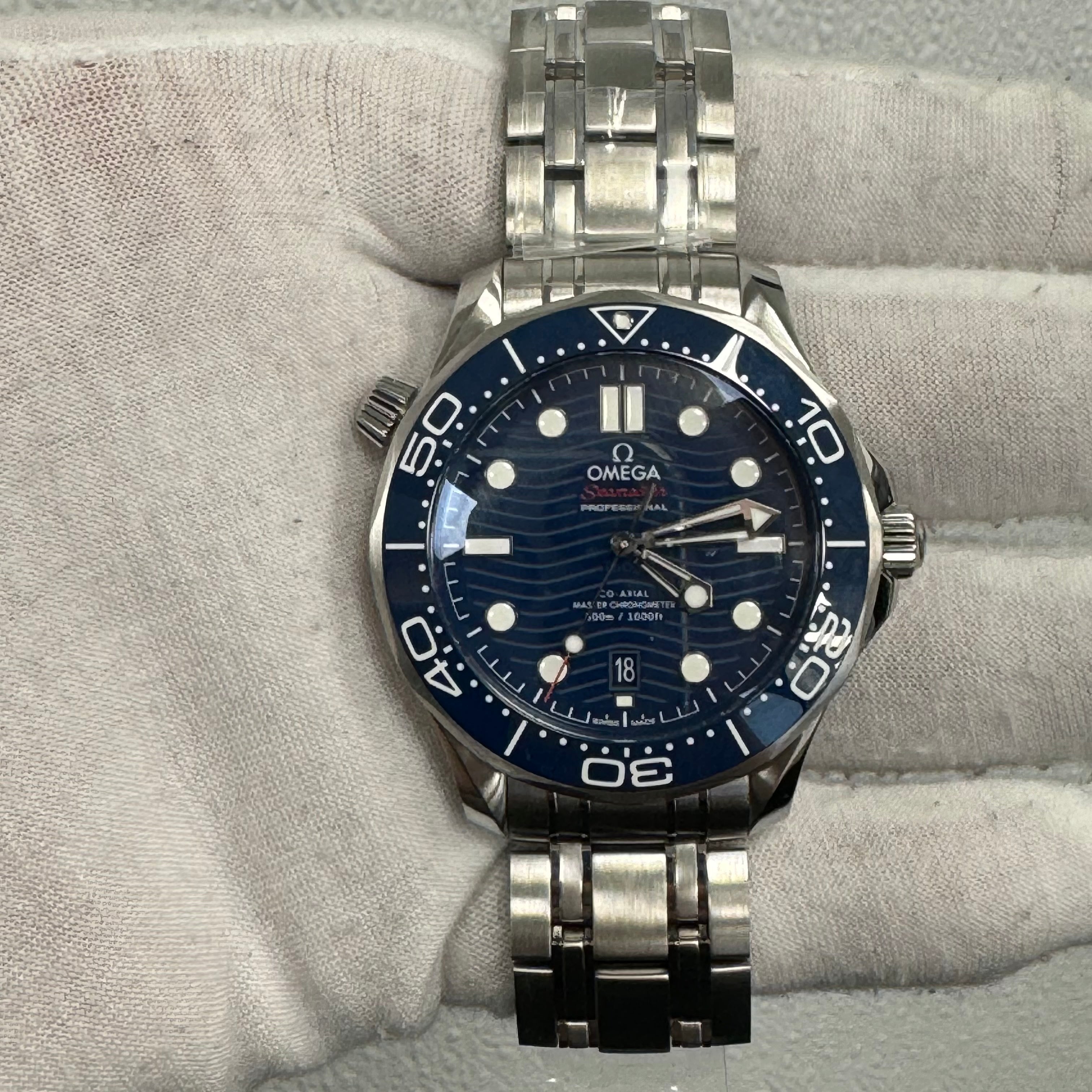 Omega Seamaster 300 42mm Blue Dial Watch Ref# 210.30.42.20.03.001 - Happy Jewelers Fine Jewelry Lifetime Warranty
