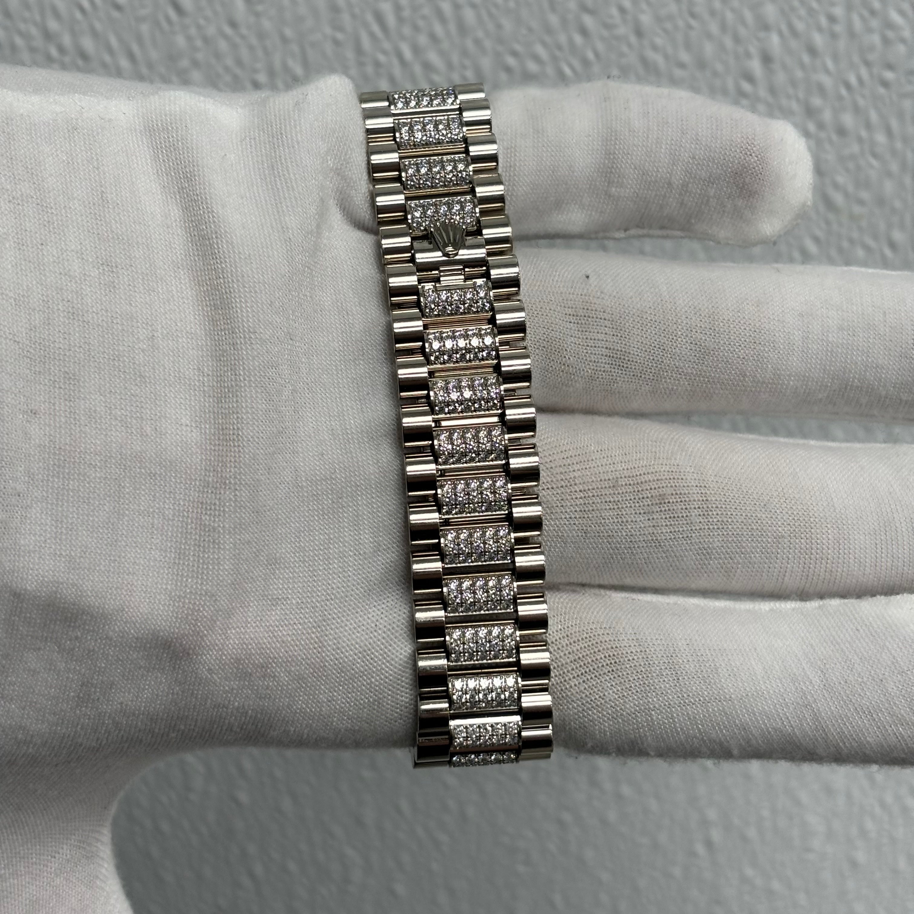 Rolex Day-Date 36mm Blue Dial Watch Ref# 128349RBR - Happy Jewelers Fine Jewelry Lifetime Warranty