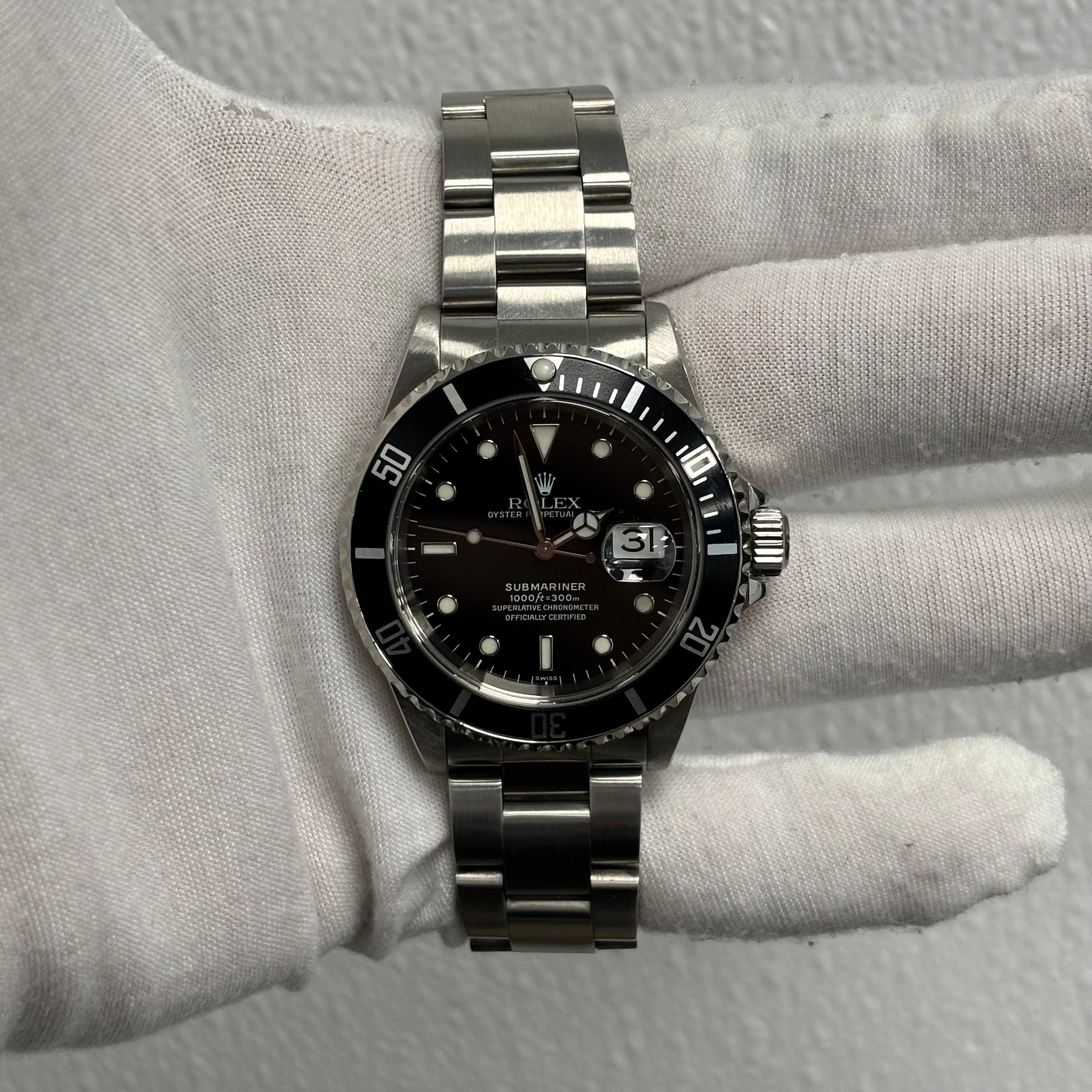 Rolex Submariner 40mm Black Dial Ref# 16610 - Happy Jewelers Fine Jewelry Lifetime Warranty