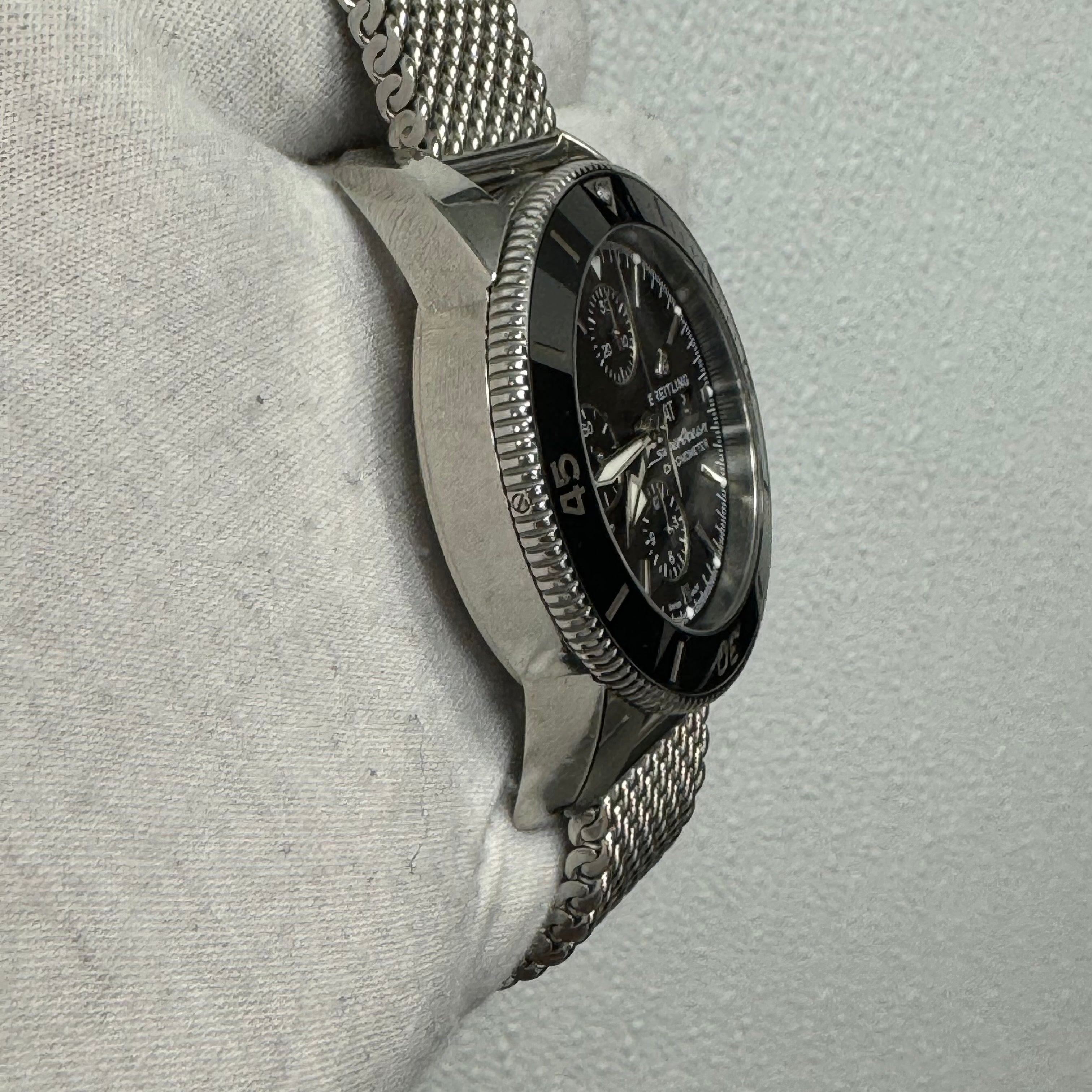 Breitling Superocean 44mm Black Dial Ref# A13313 - Happy Jewelers Fine Jewelry Lifetime Warranty