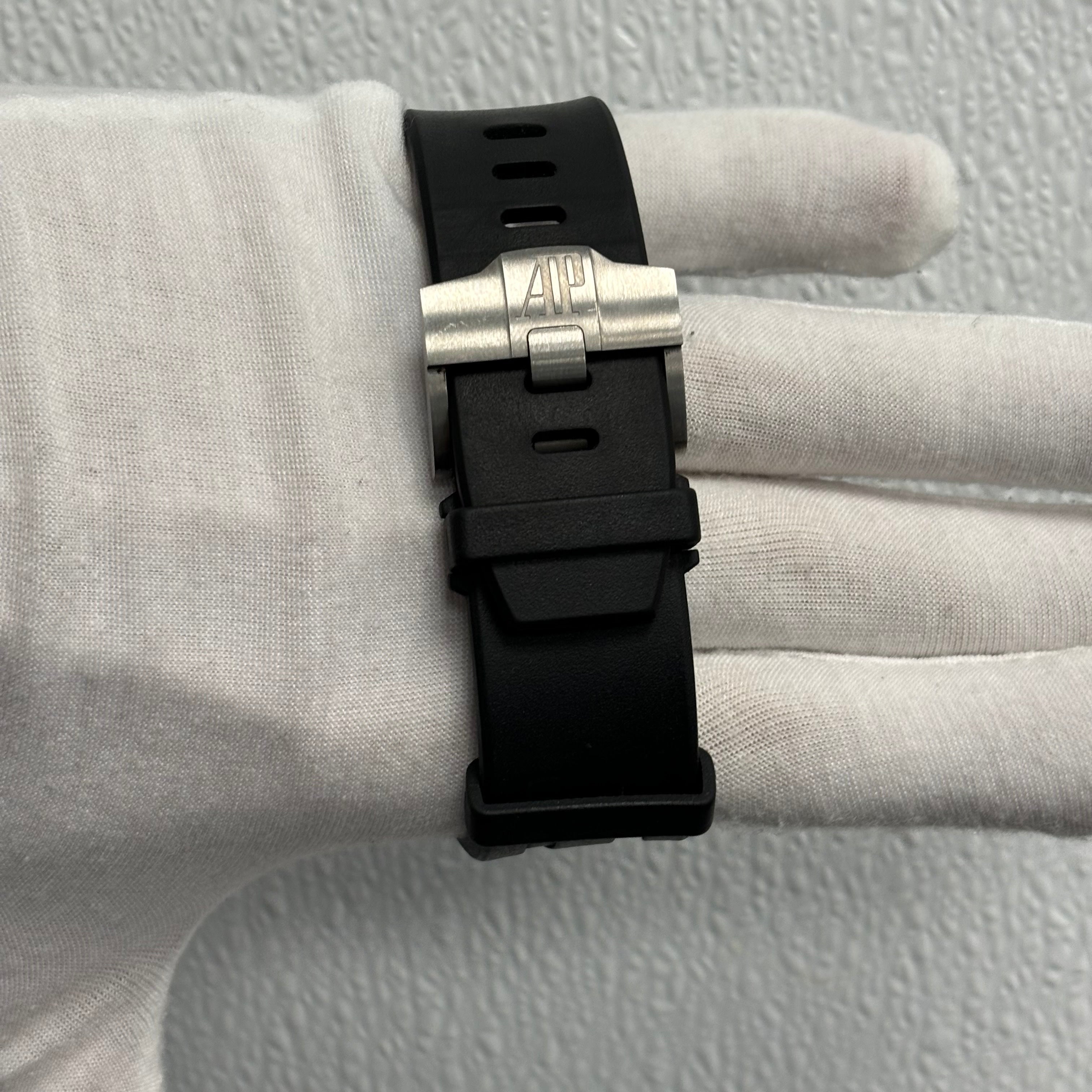 Audemars Piguet Royal Oak Offshore 44mm Black Dial Ref# 26400AU.OO.A002CA.01 - Happy Jewelers Fine Jewelry Lifetime Warranty