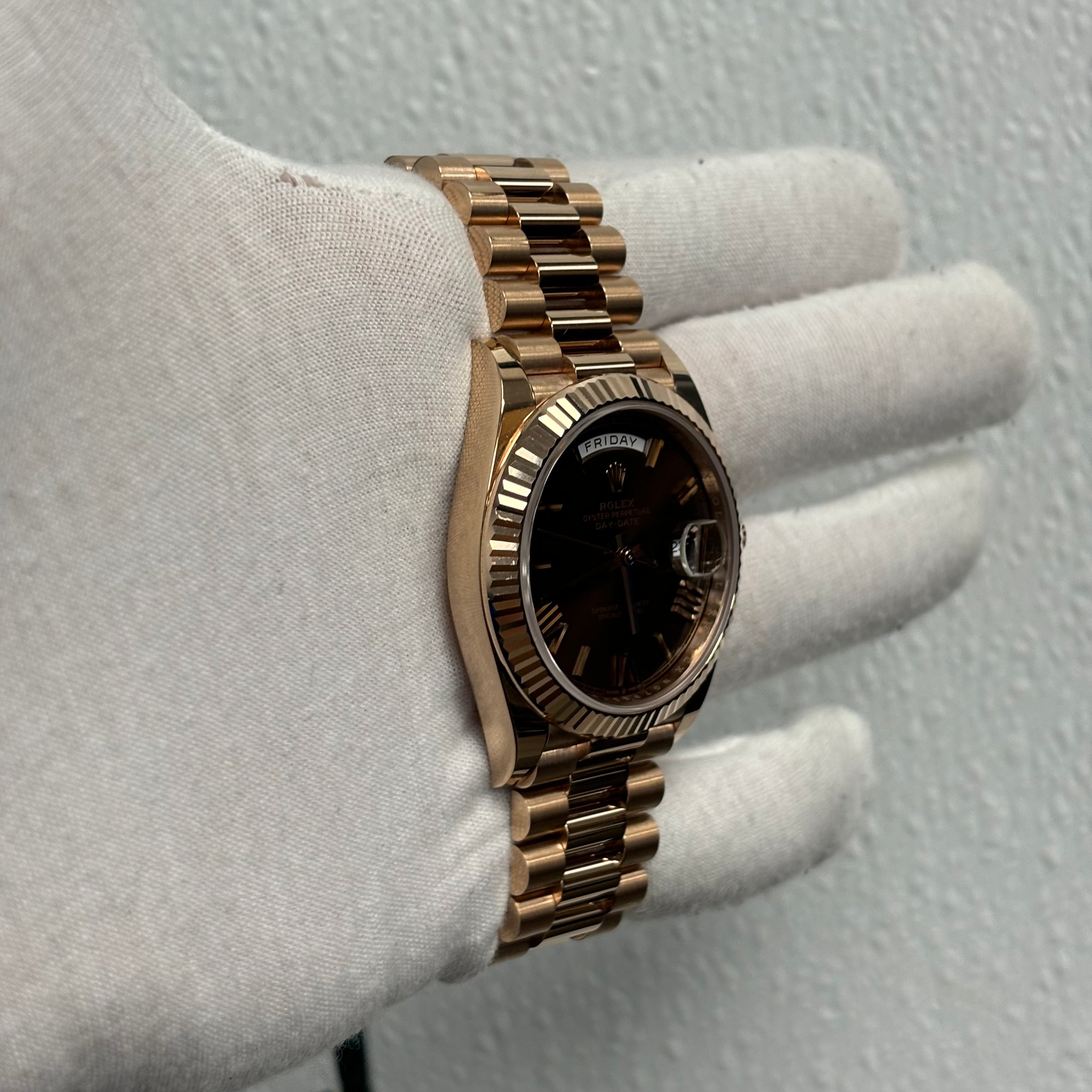 Rolex Day-Date 40mm Chocolate Ref# 228235 - Happy Jewelers Fine Jewelry Lifetime Warranty