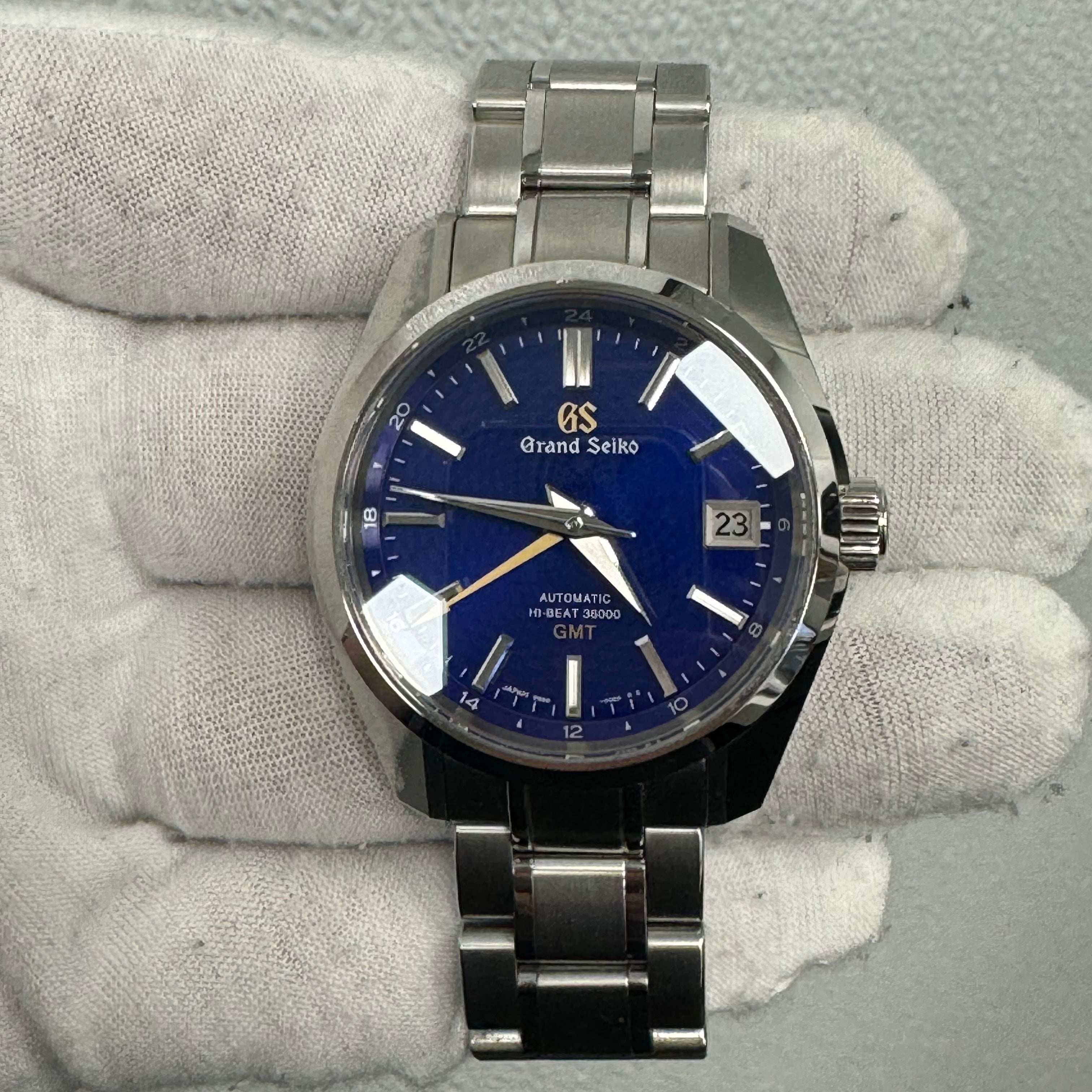 Grand Seiko 40mm Blue Dial Ref# SBGJ261G - Happy Jewelers Fine Jewelry Lifetime Warranty