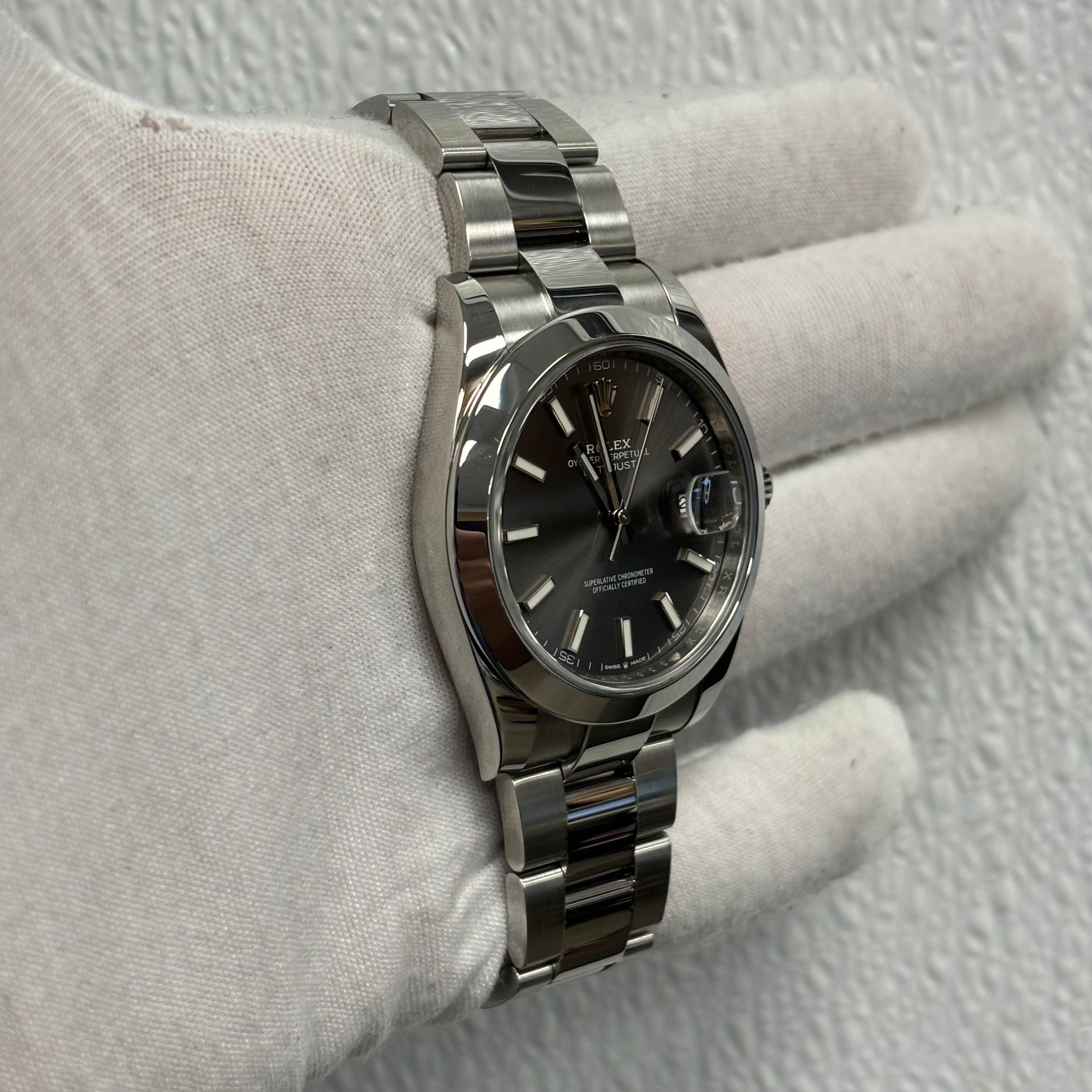 Rolex Datejust 41mm Rhodium Dial Ref# 126300 - Happy Jewelers Fine Jewelry Lifetime Warranty