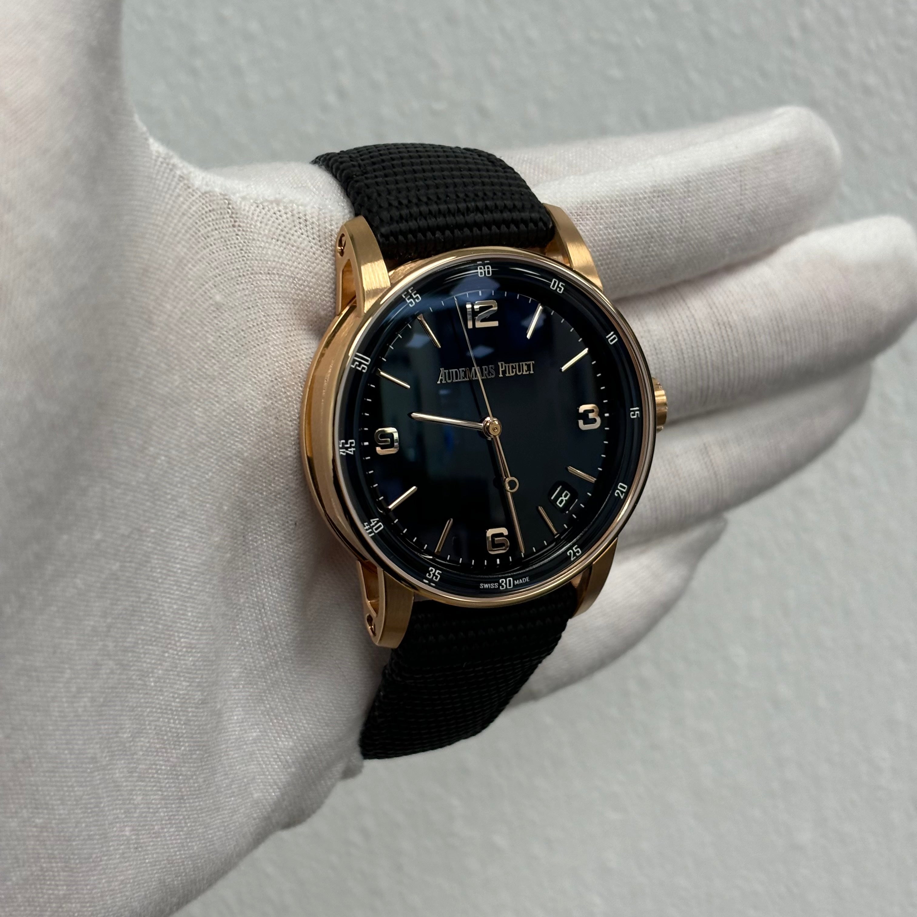 Audemars Piguet Code 11.59 40mm Black Dial Ref# 15210OR.OO.A002KB.01 - Happy Jewelers Fine Jewelry Lifetime Warranty