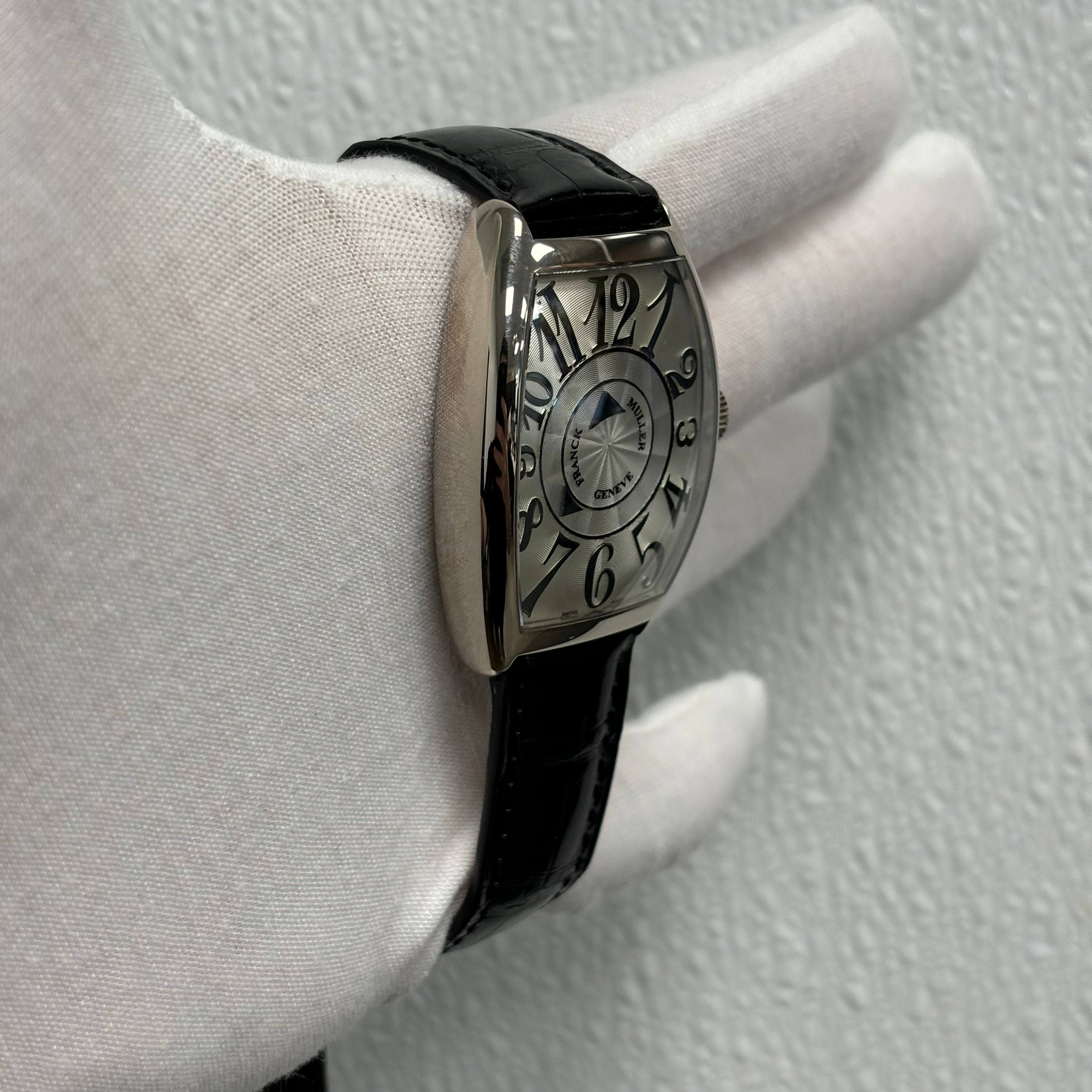 Franck Muller Double Mistery 34mm White Dial Ref# 6850 DM - Happy Jewelers Fine Jewelry Lifetime Warranty