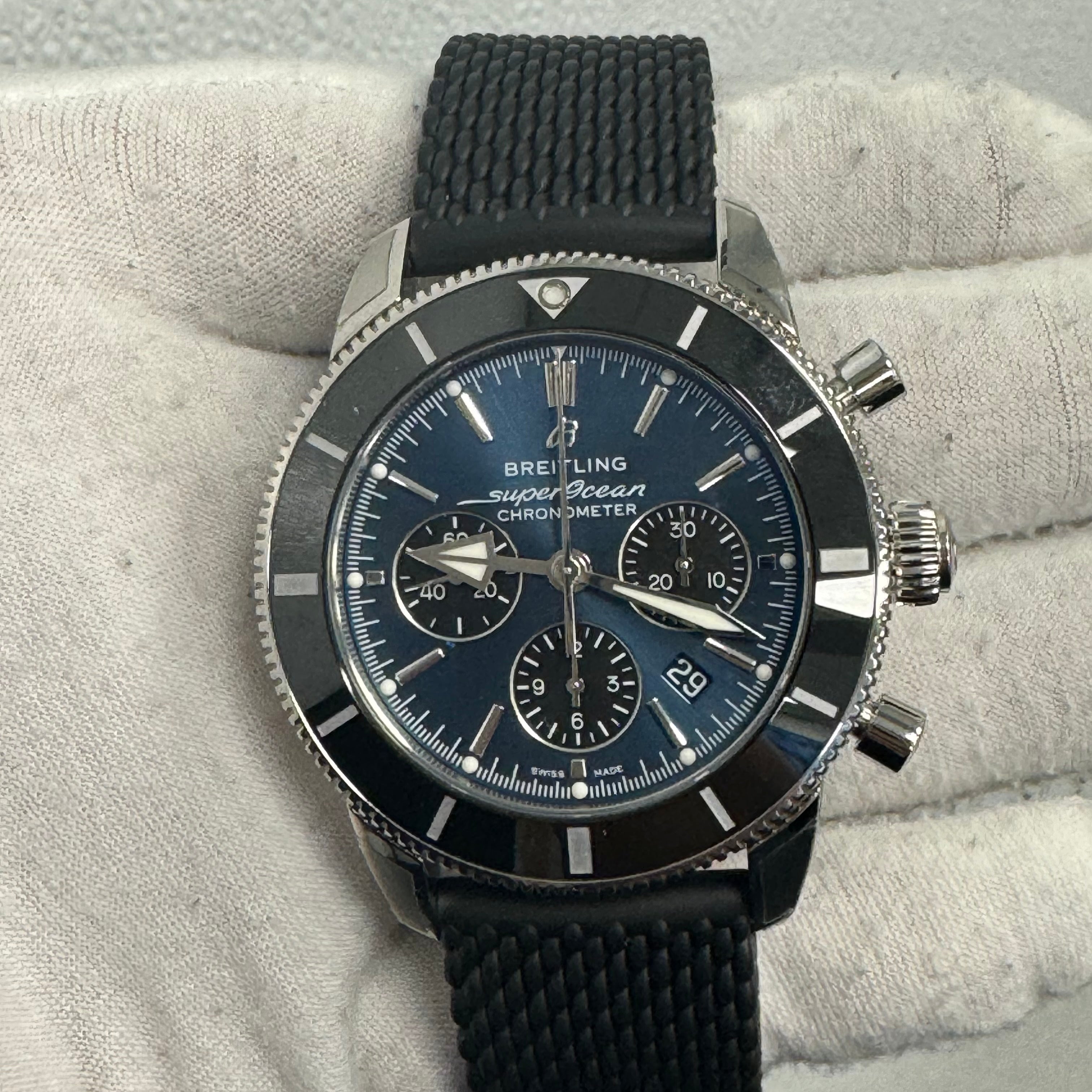 Breitling Superocean 44mm Blue Dial Ref# AB0162 - Happy Jewelers Fine Jewelry Lifetime Warranty